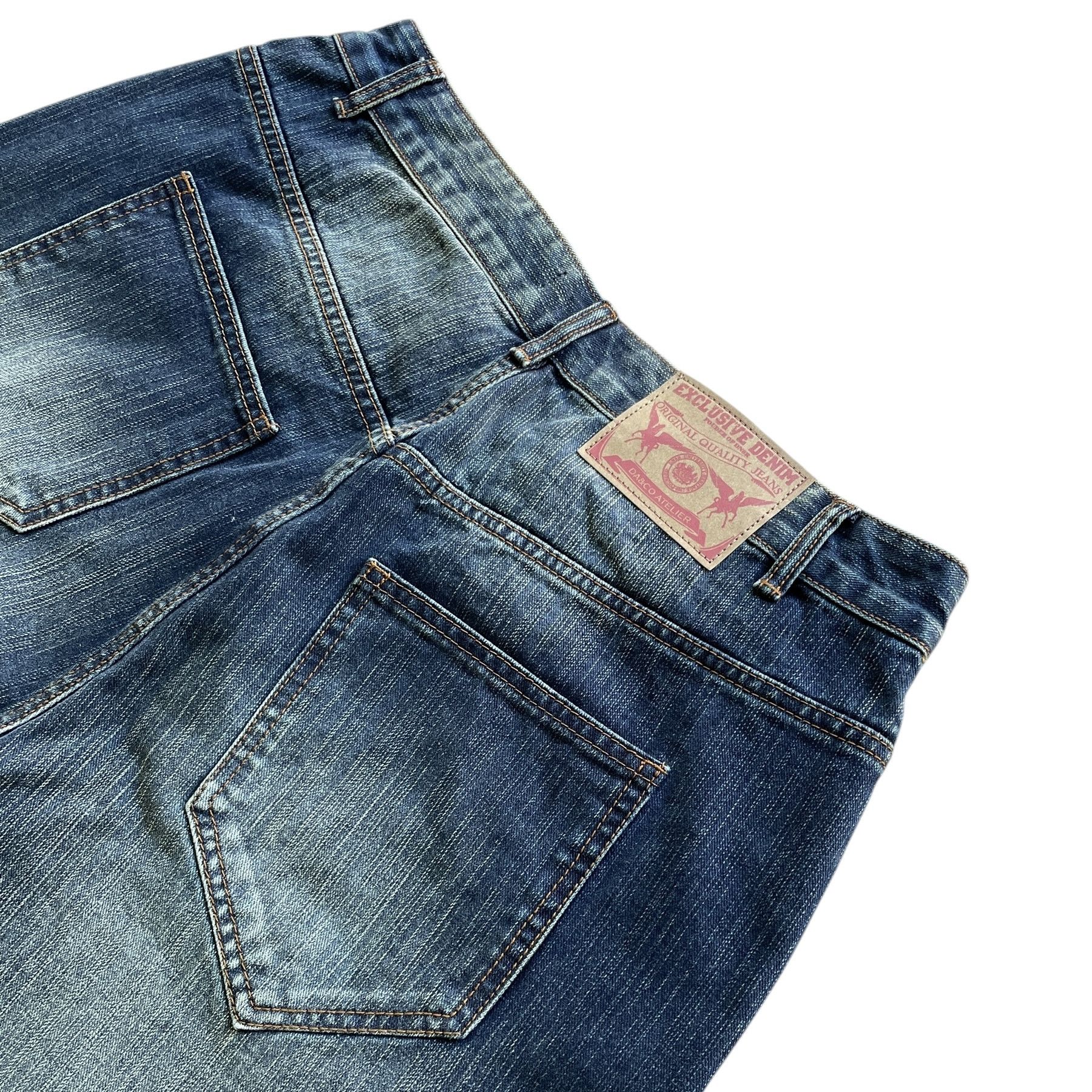 Japanese Brand Baggy skater hiphop washed and faded denim jeans Size US 34 / EU 50 - 3 Thumbnail