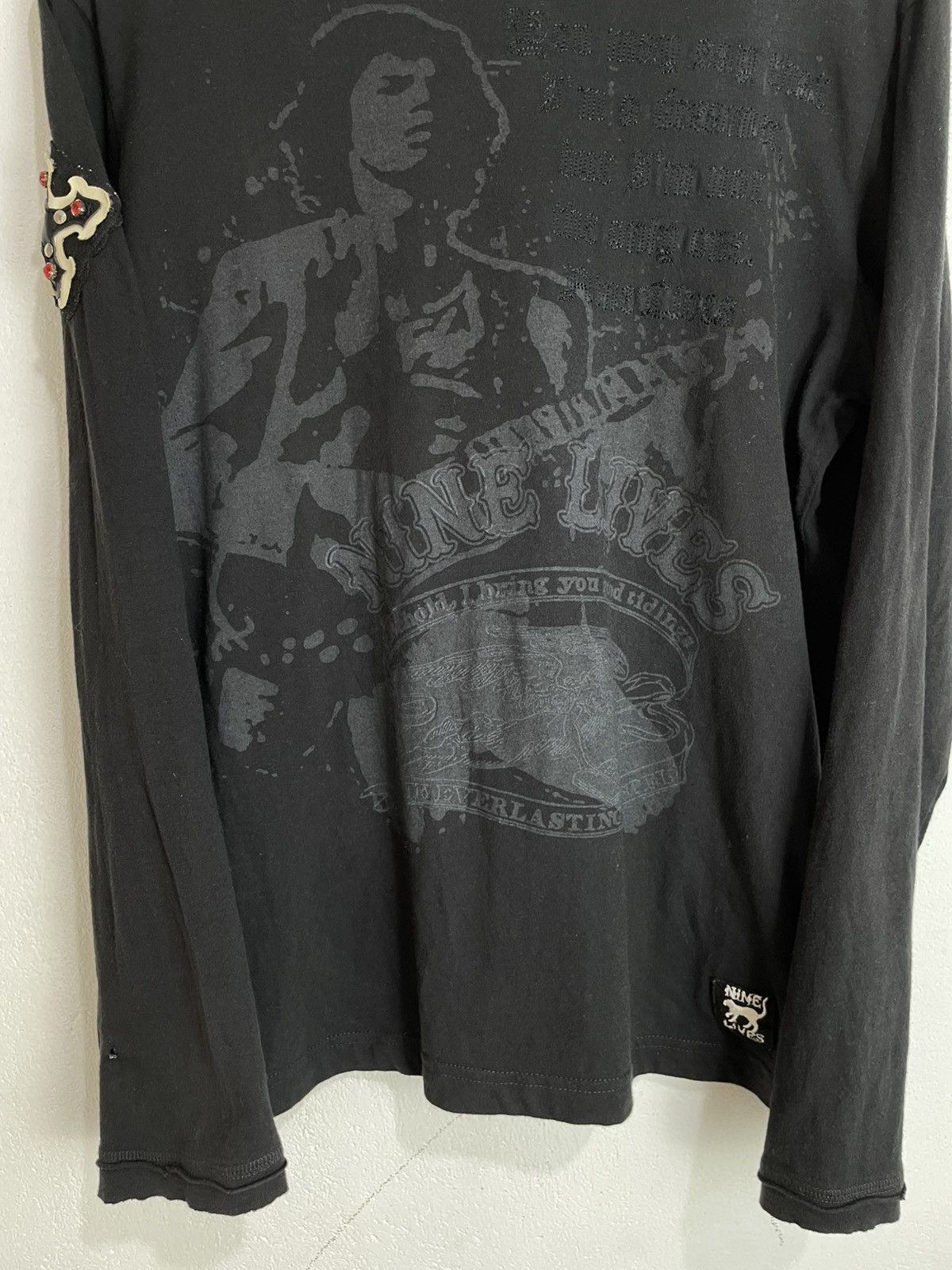 GOA Nine Lives gothic cross longsleeve Size US M / EU 48-50 / 2 - 2 Thumbnail