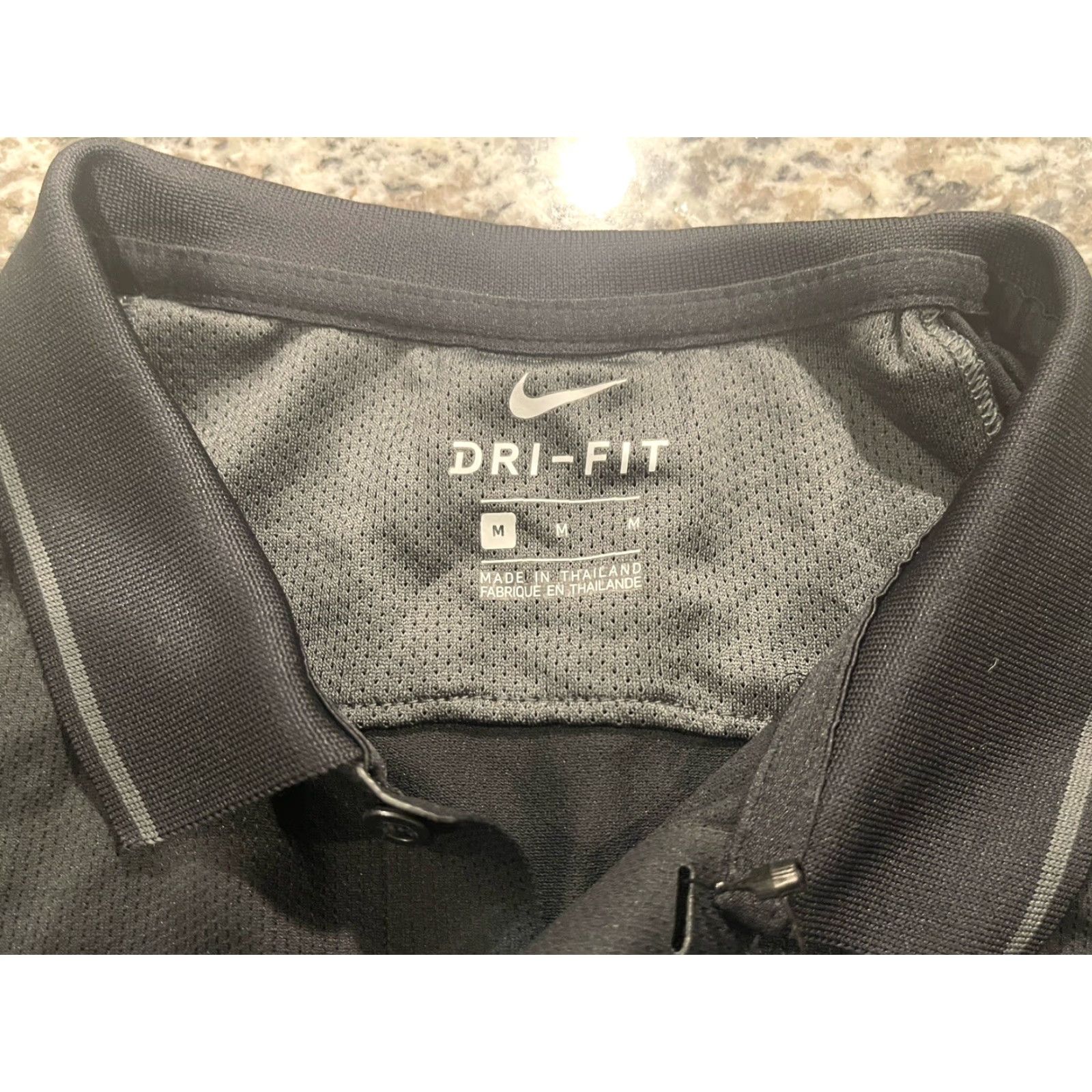 Nike Nike Dri-Fit Polo Shirt Short Sleeve Soccer Referee Men Medium Black AA0735-010 Size US M / EU 48-50 / 2 - 2 Thumbnail