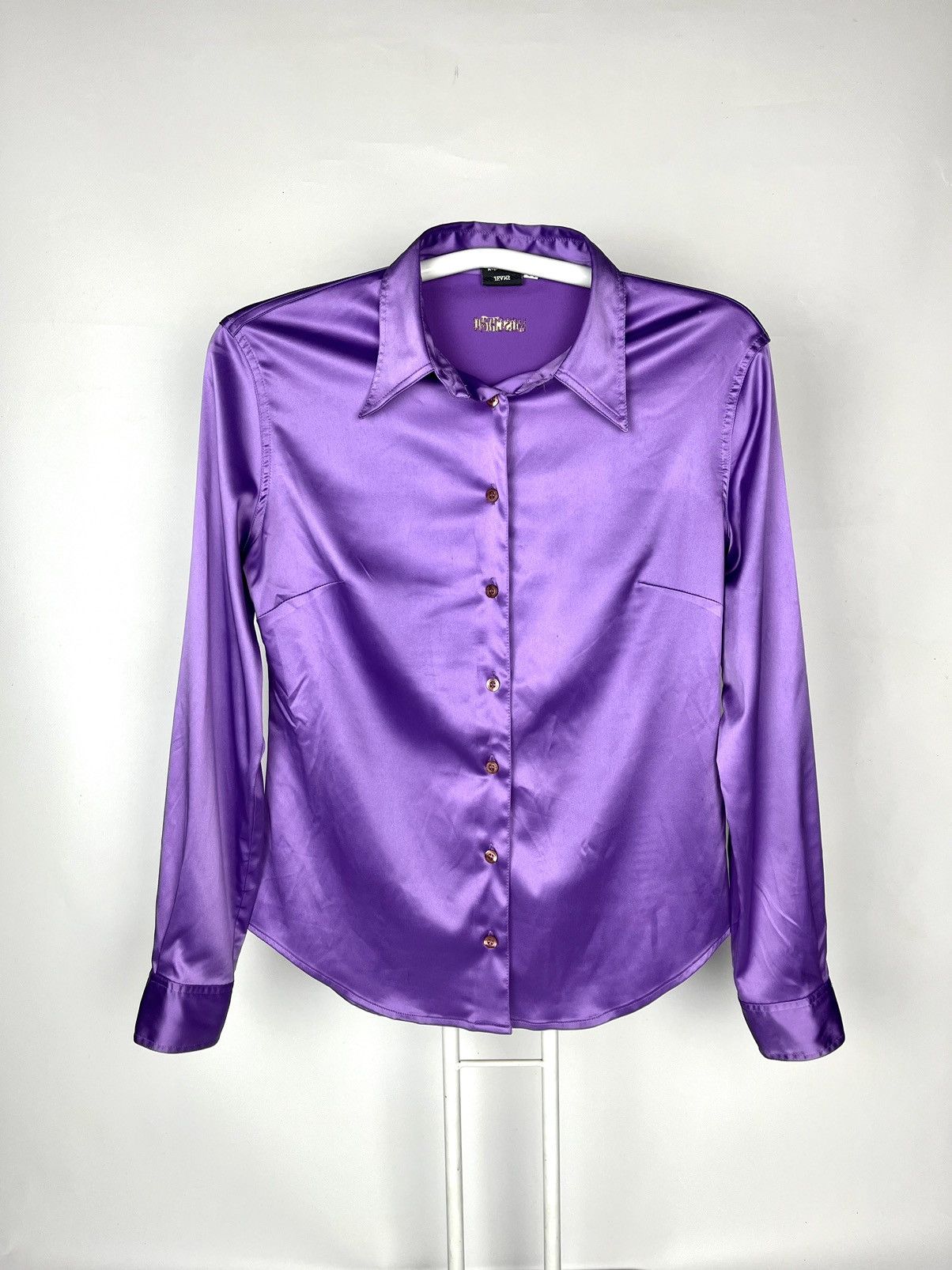 Moschino 💜Moschino Jeans button up shirt blouse Size M / US 6-8 / IT 42-44 - 1 Thumbnail