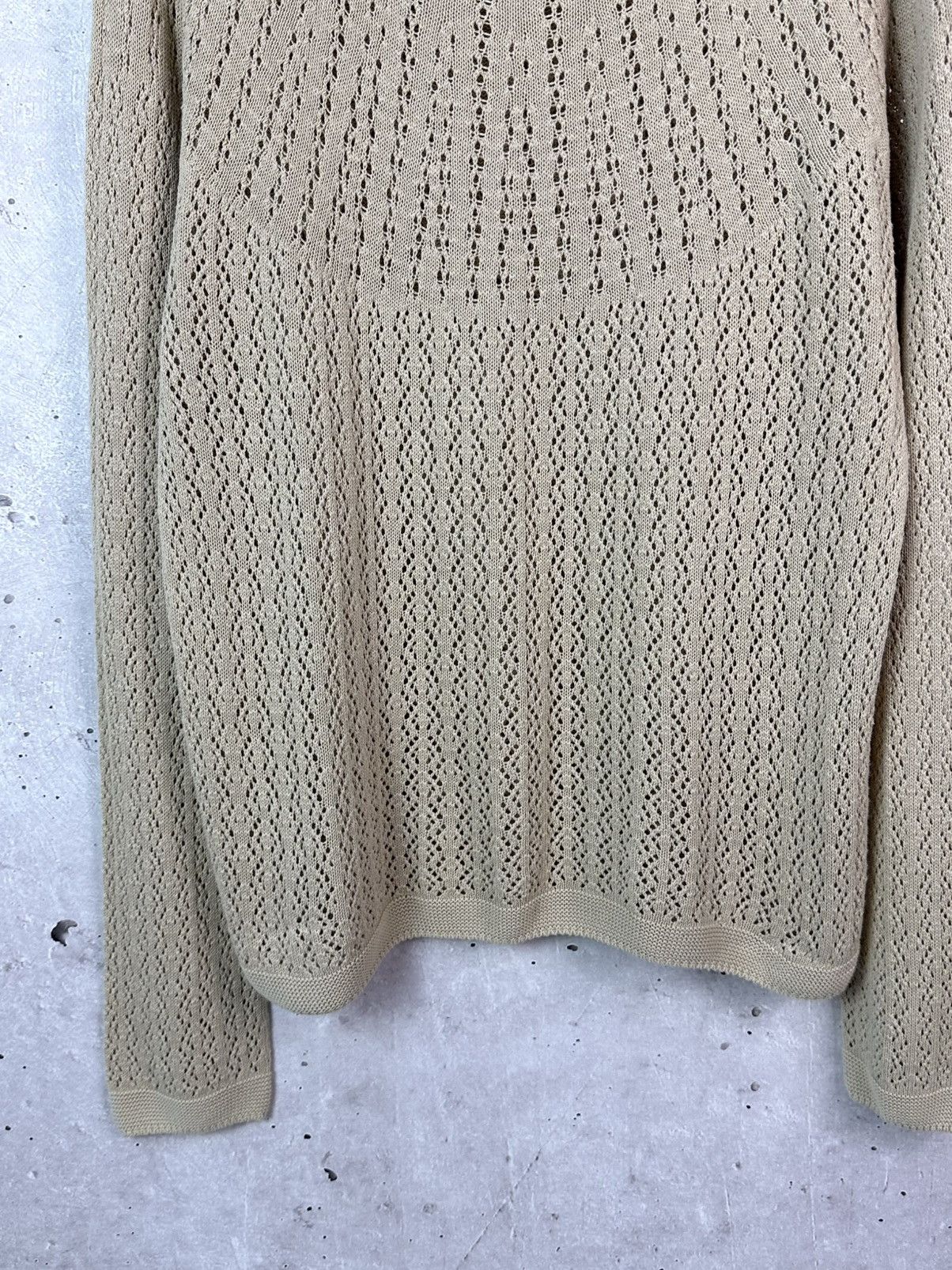 Uniqlo Ines De La Fressage Beige Knit Long Sleeve Sweater