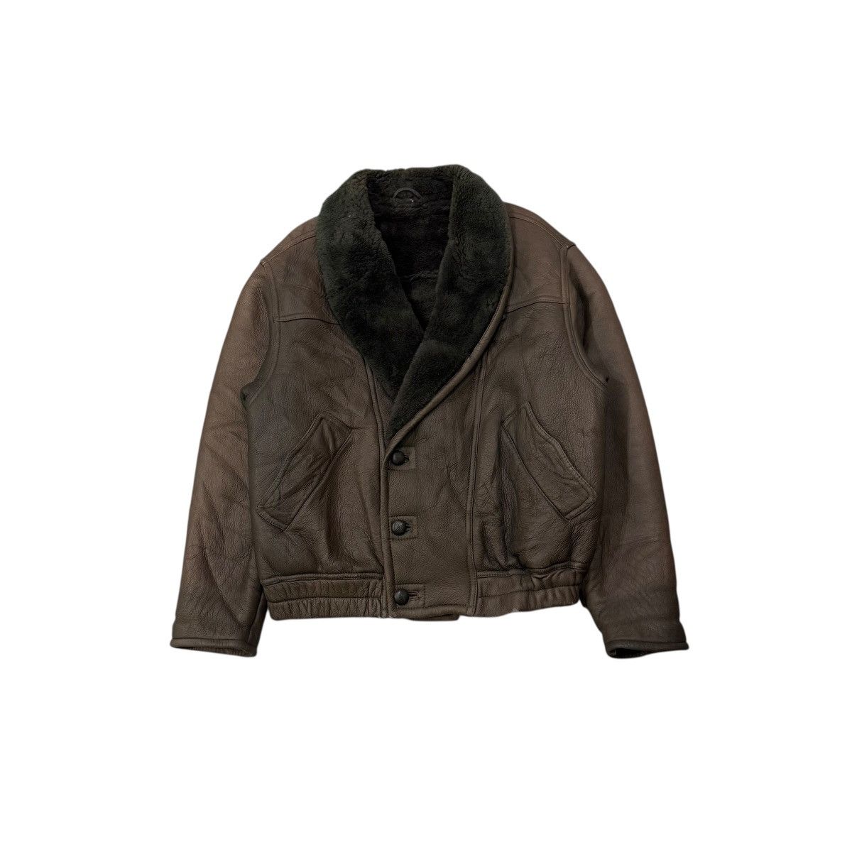 Leather Vintage Sheepskin Shearling Avant Garde Leather Jacket Size US M / EU 48-50 / 2 - 1 Thumbnail