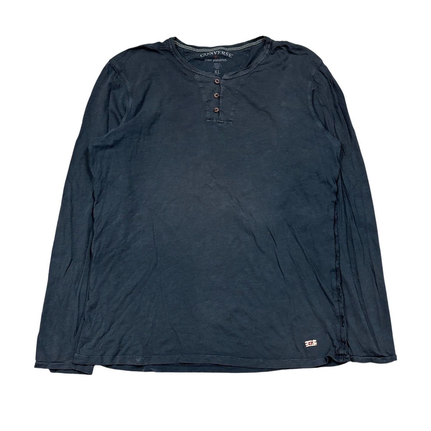 Converse × John Varvatos Converse John Varvatos Pima Cotton Long Sleeve Henley XL Size US XL / EU 56 / 4 - 1 Thumbnail
