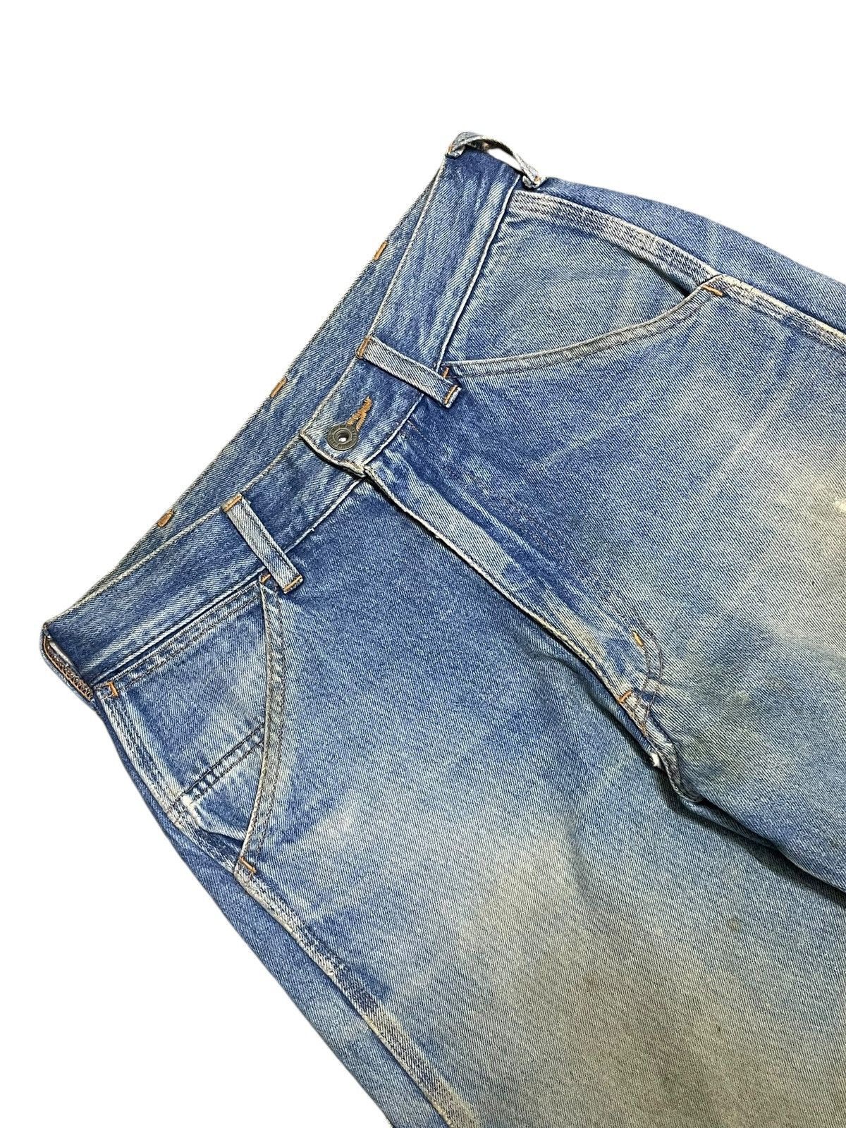 Japanese Brand Vintage Japanese Trashed Carpenter Mud Wash Loose Fit Jeans Size US 28 / EU 44 - 7 Thumbnail