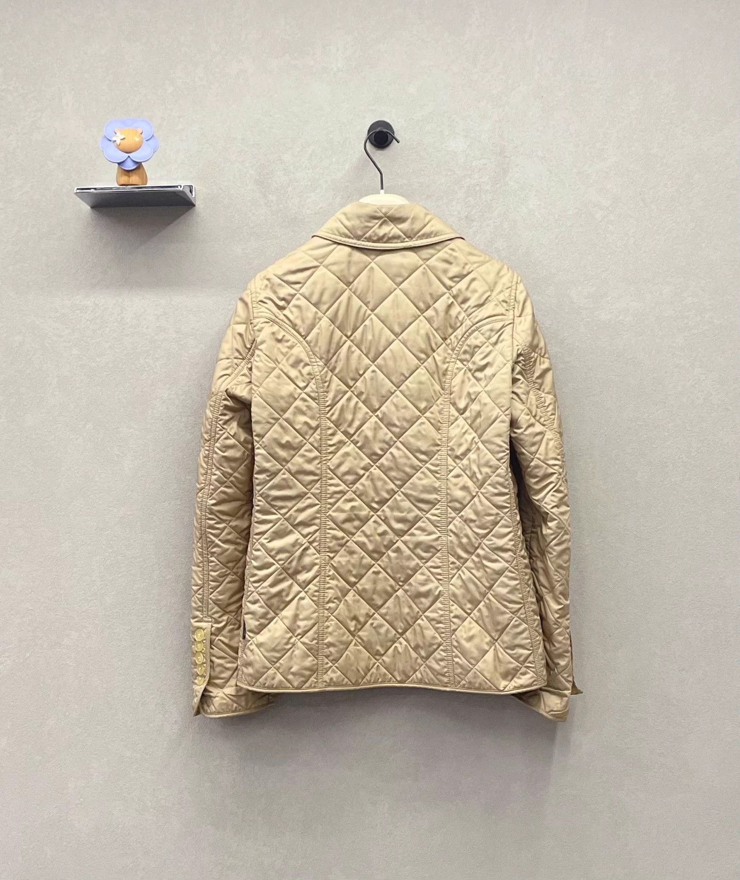 Burberry Burberry Classic Khaki Cotton Puffer Jacket Size M Size M / US 6-8 / IT 42-44 - 4 Thumbnail