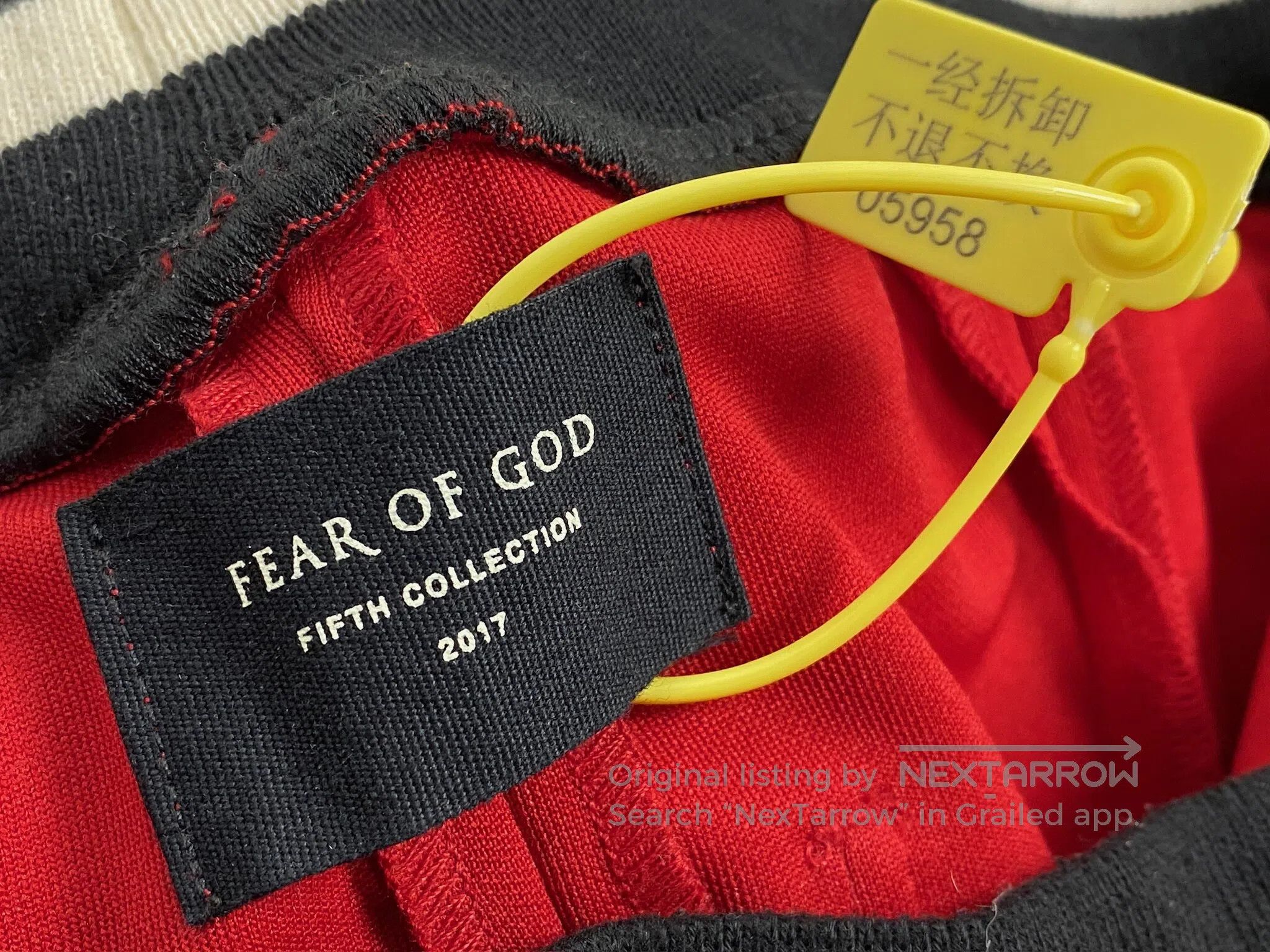 Fear of God FEAR OF GOD size S China Exclusive Red and White Tracksuit Size US 27 - 6 Thumbnail
