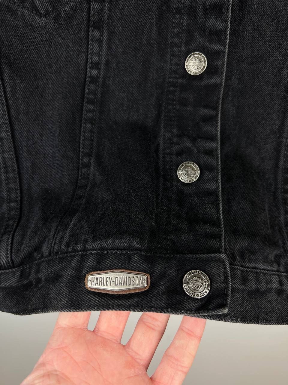 Harley Davidson × Vintage Harley Davidson motor cycles denim jacket wmns size M Size M / US 6-8 / IT 42-44 - 3 Thumbnail