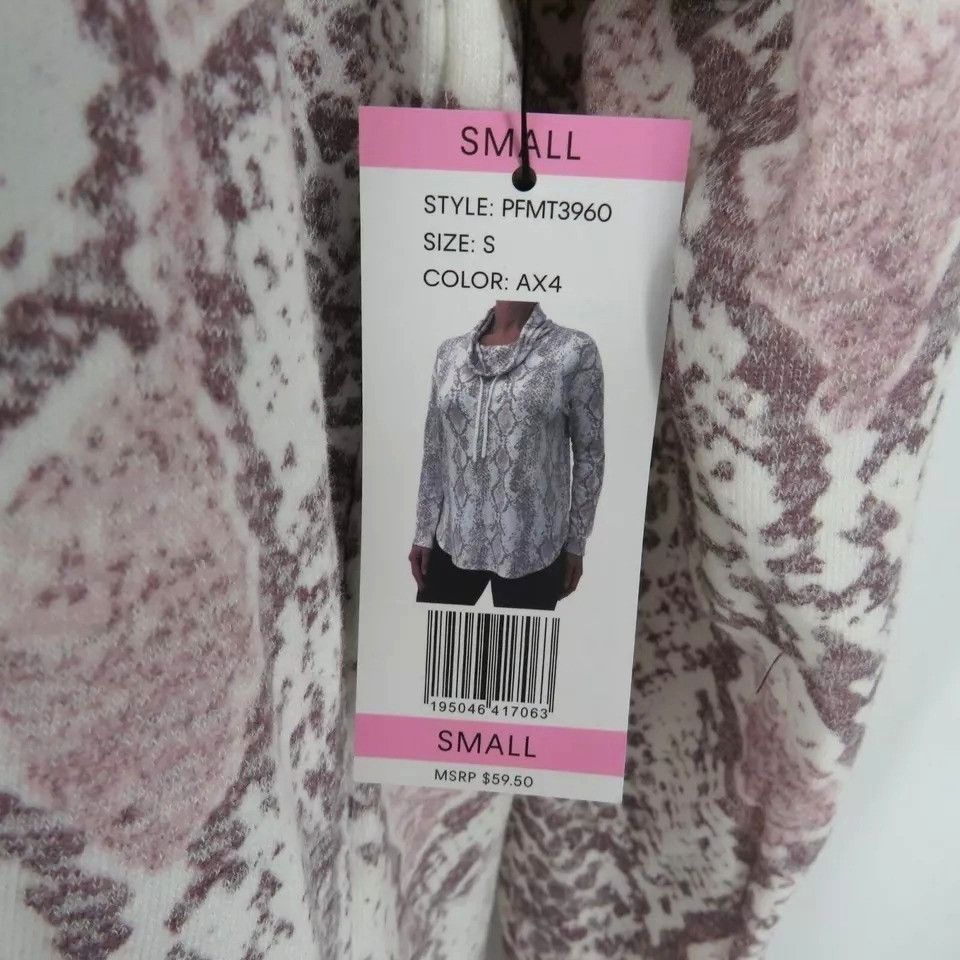 Calvin Klein Calvin Klein Womens Small Snake Print Hoodie Sweater NWT $59 Size S / US 4 / IT 40 - 6 Thumbnail