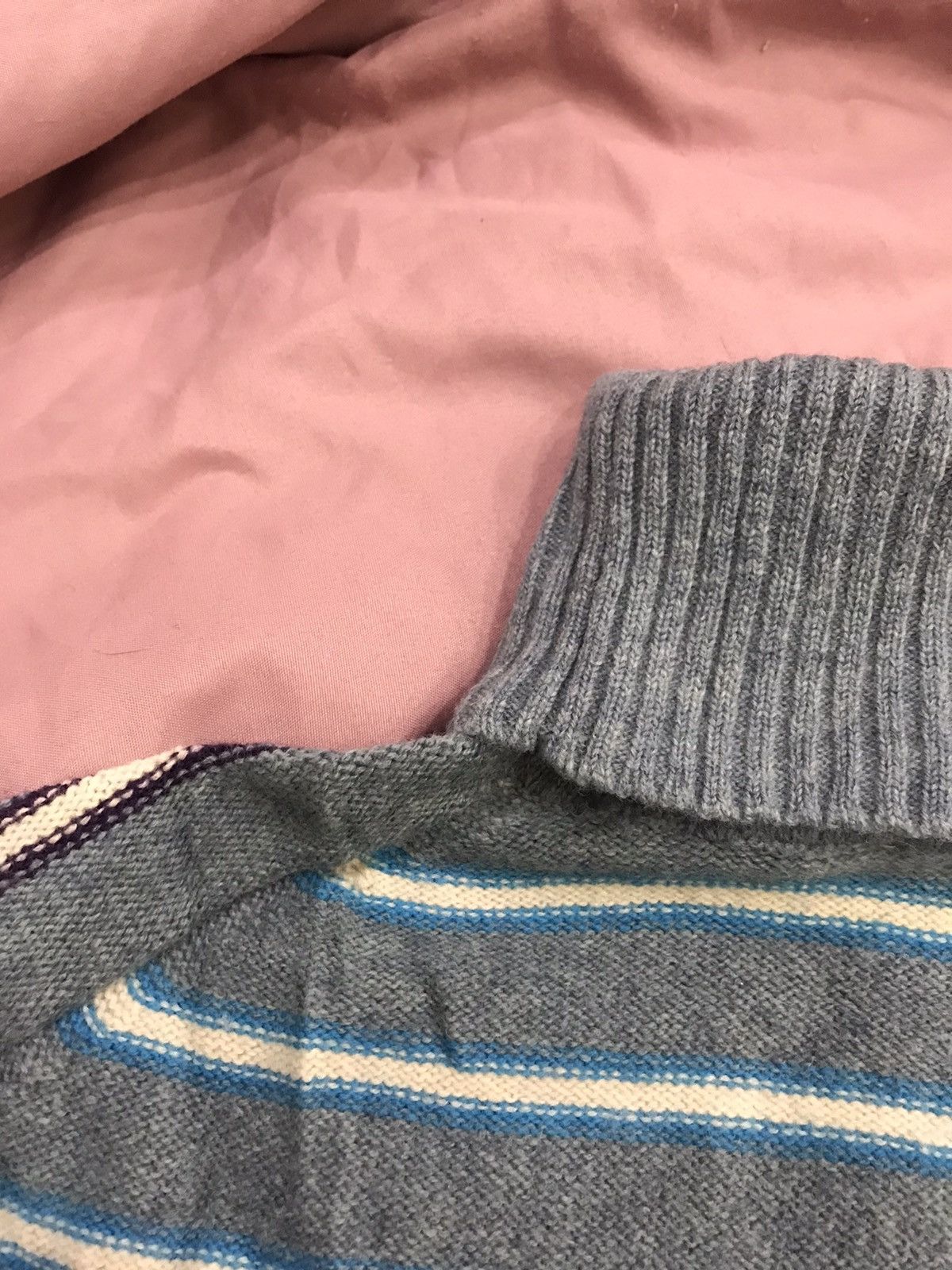 Paul Smith PAUL SMITH JEANS PURE LAMBSWOOL STRIPPED TURTLENECK Size US S / EU 44-46 / 1 - 6 Thumbnail
