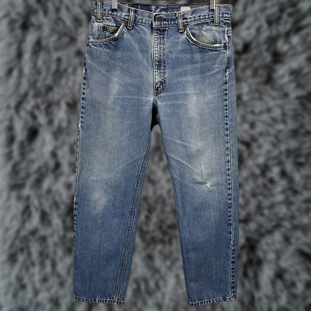 Levi's VINTAGE Levi's 505 Straight Jeans Blue Cotton Men's 36x30 Size US 36 / EU 52 - 1 Thumbnail