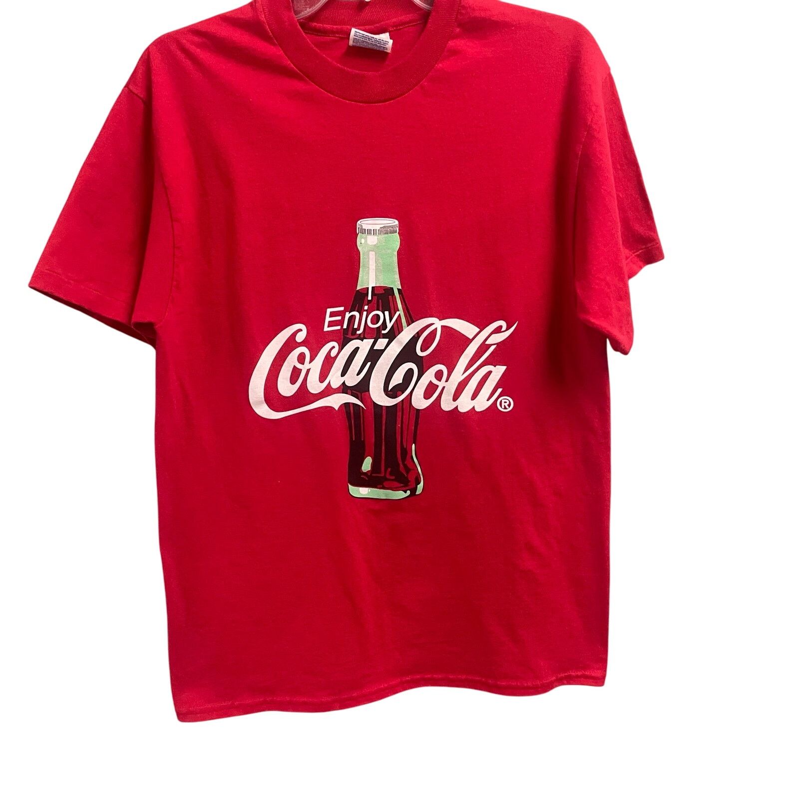 Coca Cola Vintage Coca Cola Hanes Heavyweight Tee Size Medium Men Size US M / EU 48-50 / 2 - 1 Thumbnail