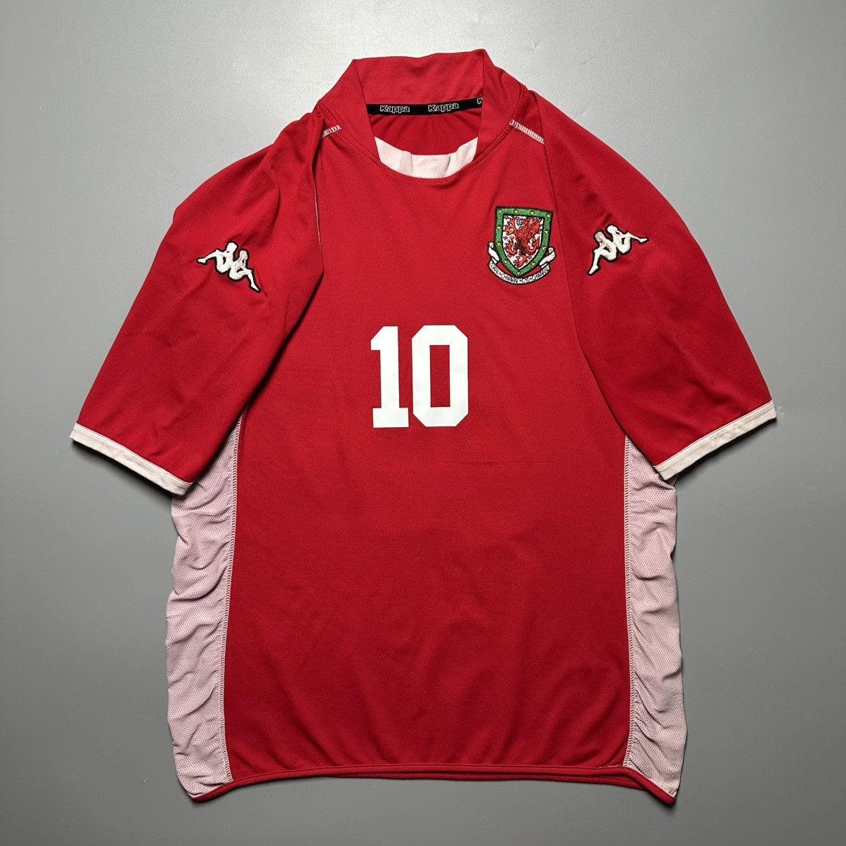 Adidas WALES KAPPA 2002/2004 FOOTBALL HOME JERSEY #10 GARY SPEED Size US L / EU 52-54 / 3 - 2 Thumbnail