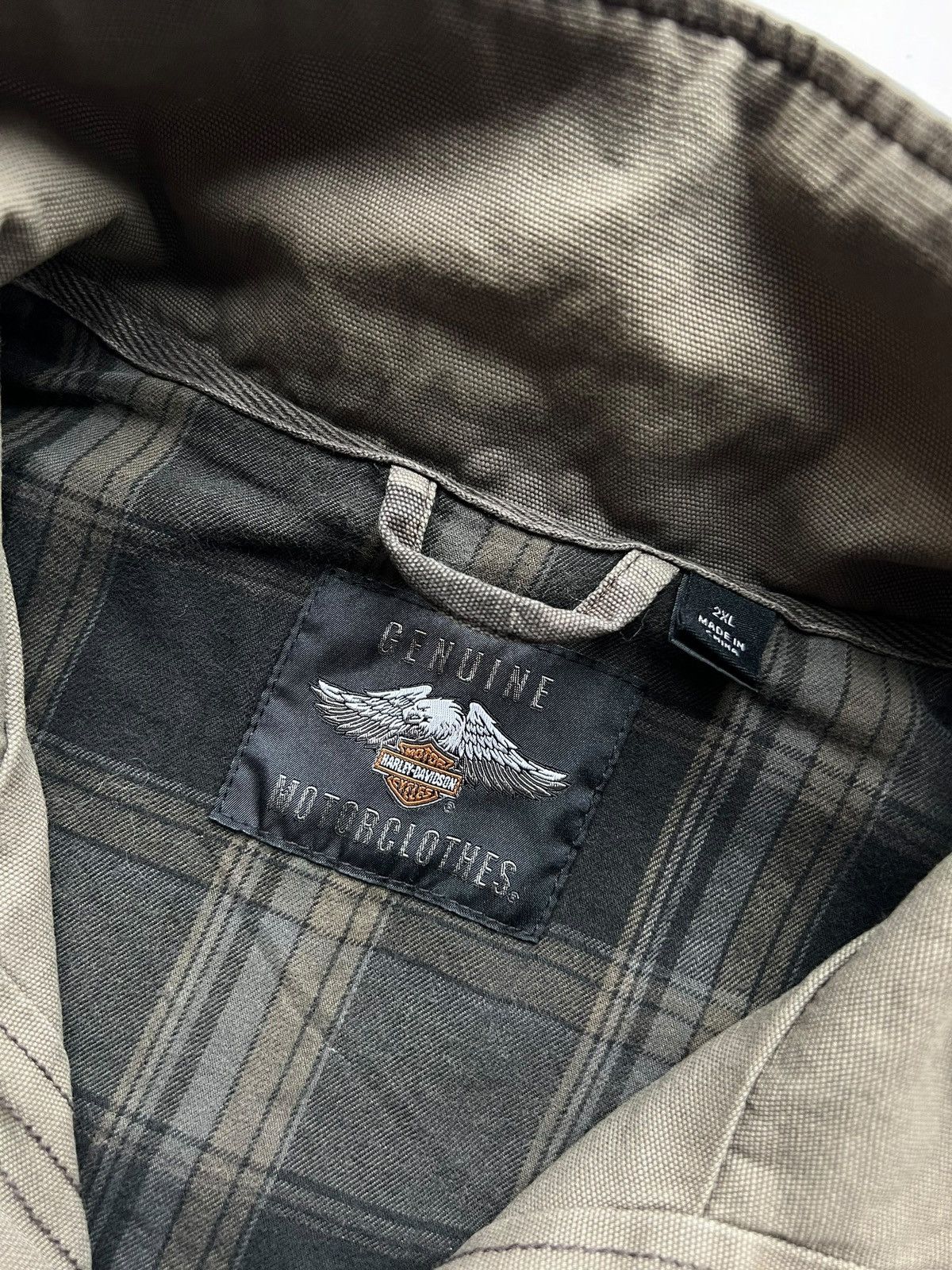 Harley Davidson × Vintage HARLEY DAVIDSON MILITARY VEST CAMO USA DENIM CORDURA Size US XL / EU 56 / 4 - 7 Thumbnail