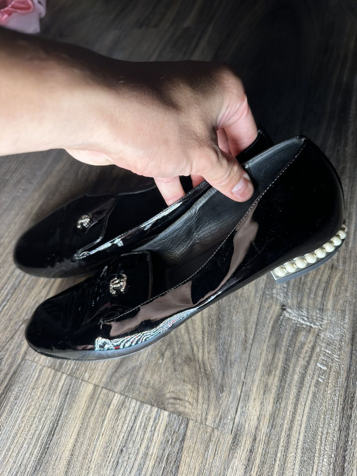 Chanel Chanel women patent Leather Loafers Size US 9 / IT 39 - 3 Thumbnail
