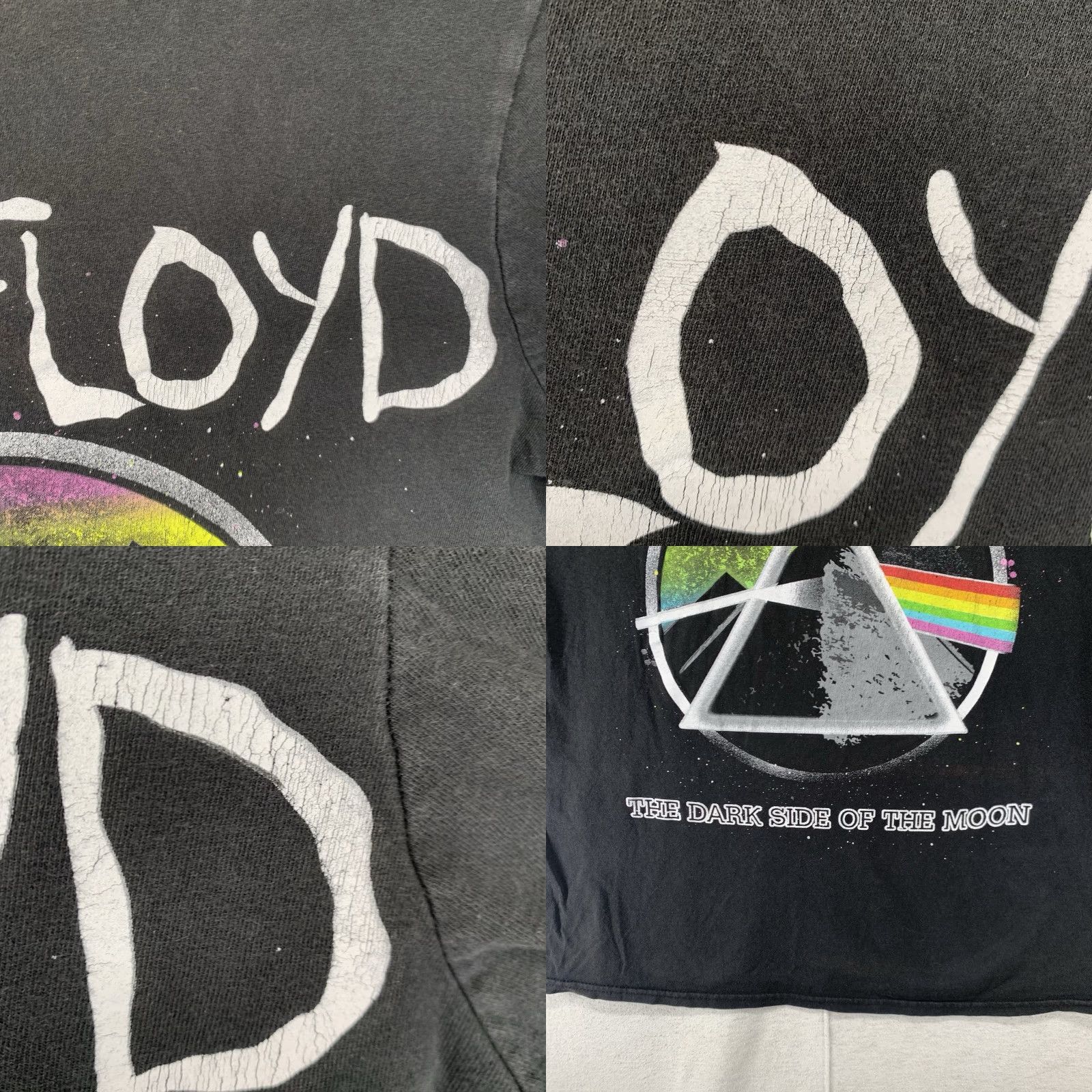 Vintage Pink Floyd Graphic T-Shirt Women's Medium Black 70s Music Rock Cap Sleeve Size M / US 6-8 / IT 42-44 - 8 Thumbnail