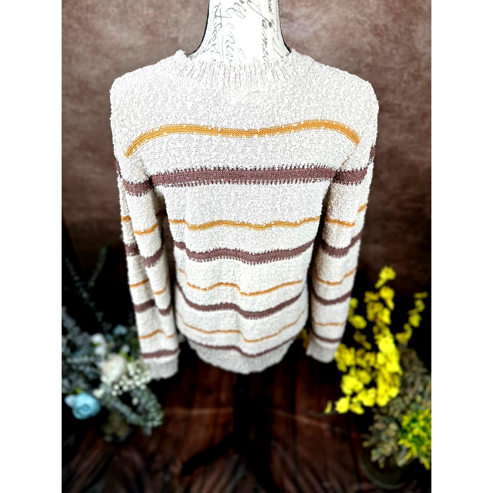 Other Mason & Belle Ellie Textured Sweater Cream/Browns L Size L / US 10 / IT 46 - 11 Thumbnail