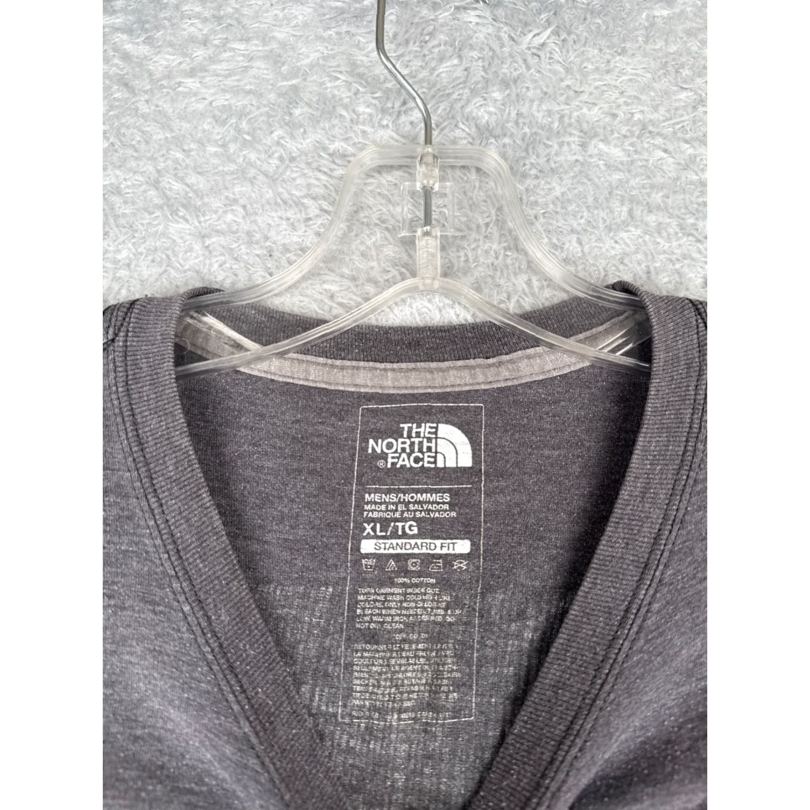 The North Face VINTAGE The North Face Shirt Men XL Gray Short Sleeve 100% Cotton Crew - Logo | Men’s T-Shirt XL Gray All Seasons 100% Cotton Size US XL / EU 56 / 4 - 7 Thumbnail
