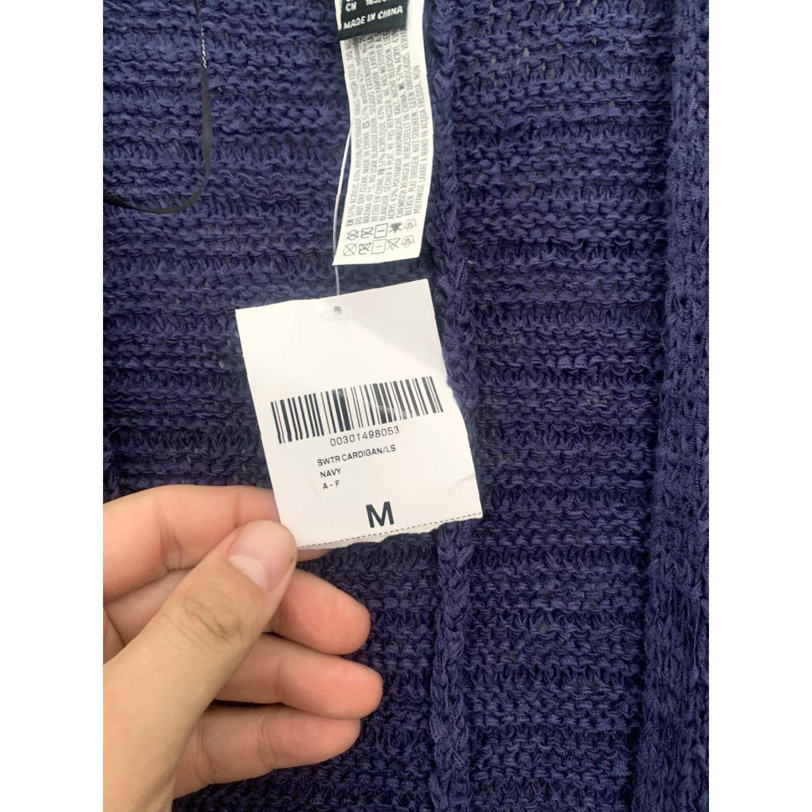 Forever 21 FOREVER 21 Cardigan Vest Open Draped Port Blue Collection Blue Medium NWT Womens Sleeveless Sweater Size M / US 6-8 / IT 42-44 - 2 Thumbnail