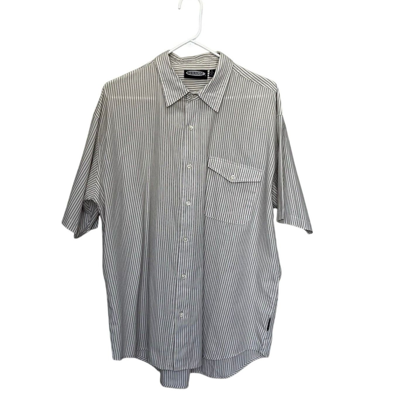 Burnside Burnside | Lightweight Striped Button Short Sleeve Shirt Lar Size US L / EU 52-54 / 3 - 1 Thumbnail