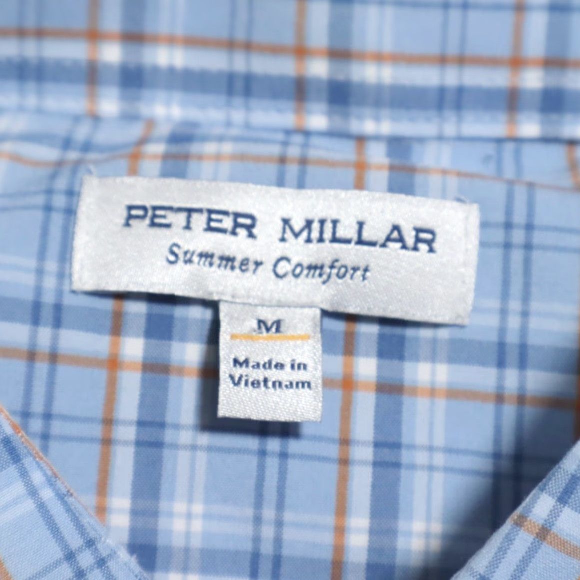 Peter Millar Peter Millar Shirt Vick Performance Poplin Plaid Button Up Blue Men's M Size US M / EU 48-50 / 2 - 5 Thumbnail