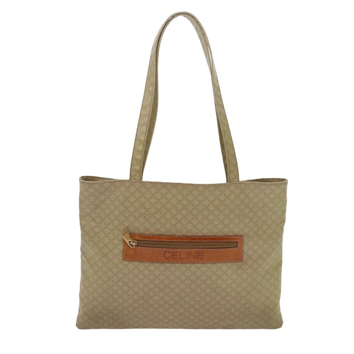 Celine CELINE Macadam Canvas Tote Bag Beige Size ONE SIZE - 2 Thumbnail