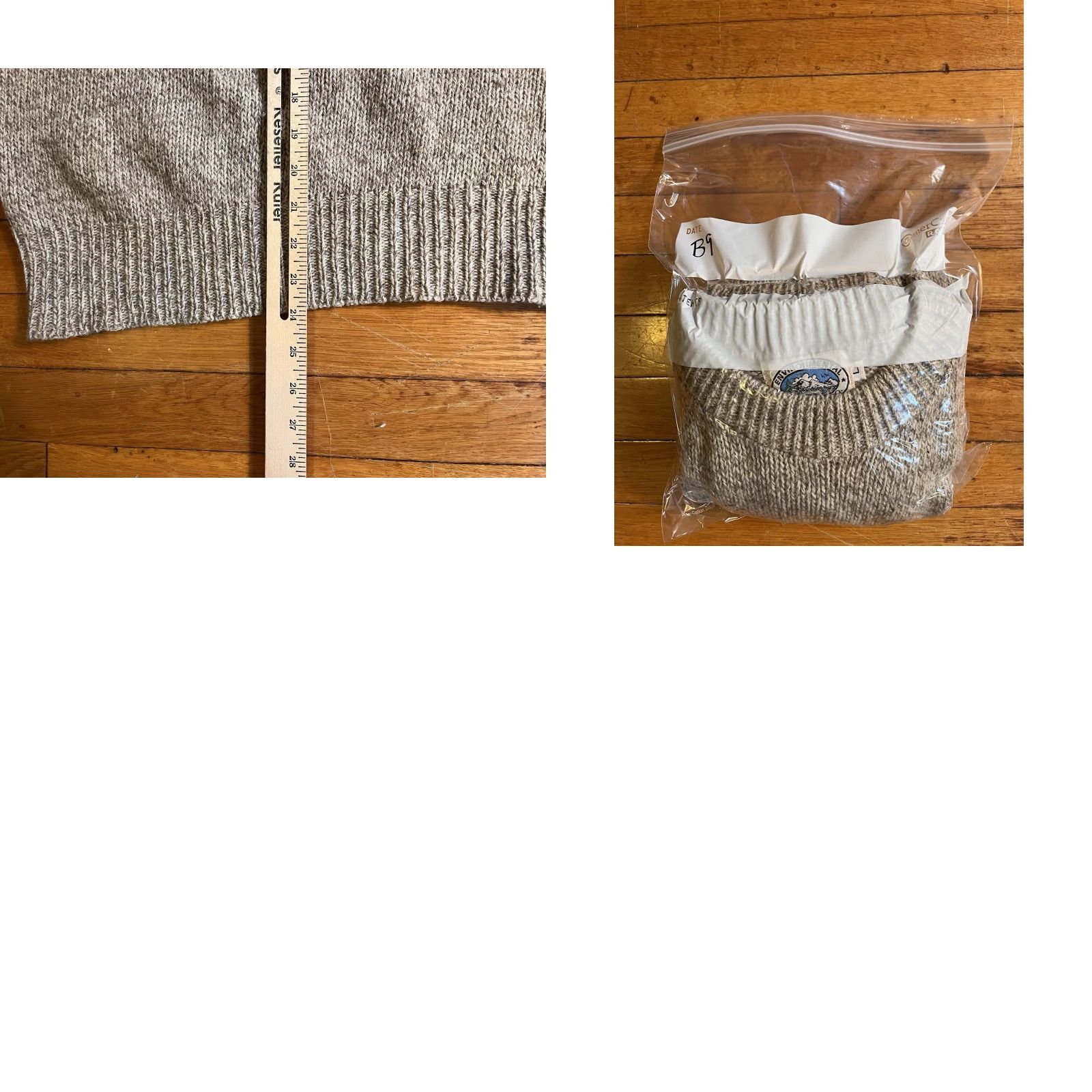 CO VINTAGE Environmental Clothing Co Sweater Men’s L Tan Gray Size US L / EU 52-54 / 3 - 8 Thumbnail