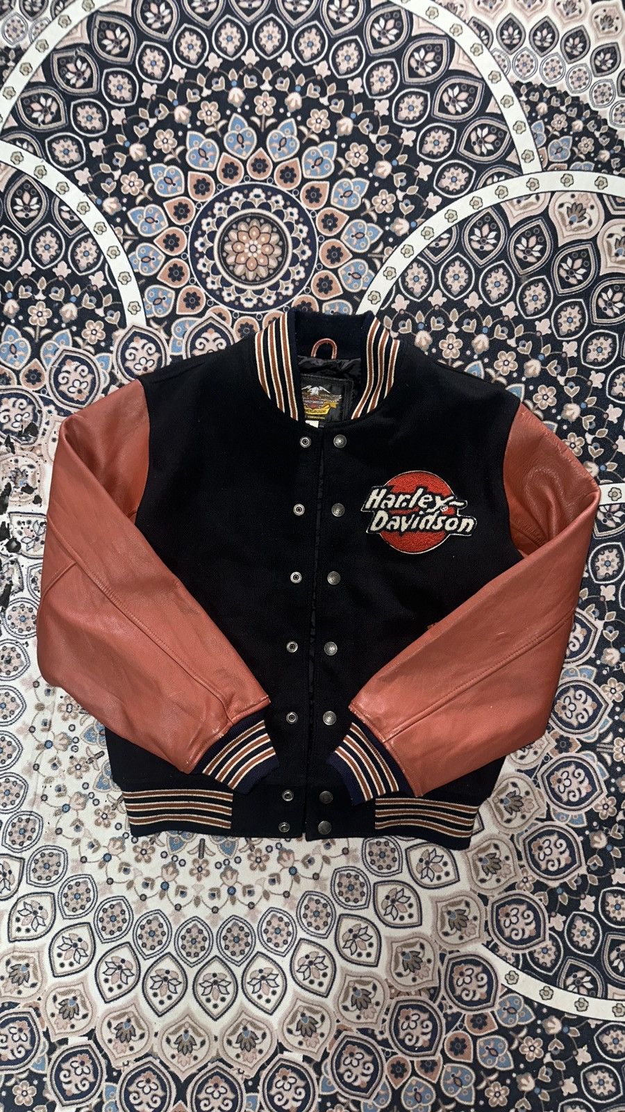 Harley Davidson 90s HARLEY DAVIDSON VARSITY Size US M / EU 48-50 / 2 - 5 Thumbnail
