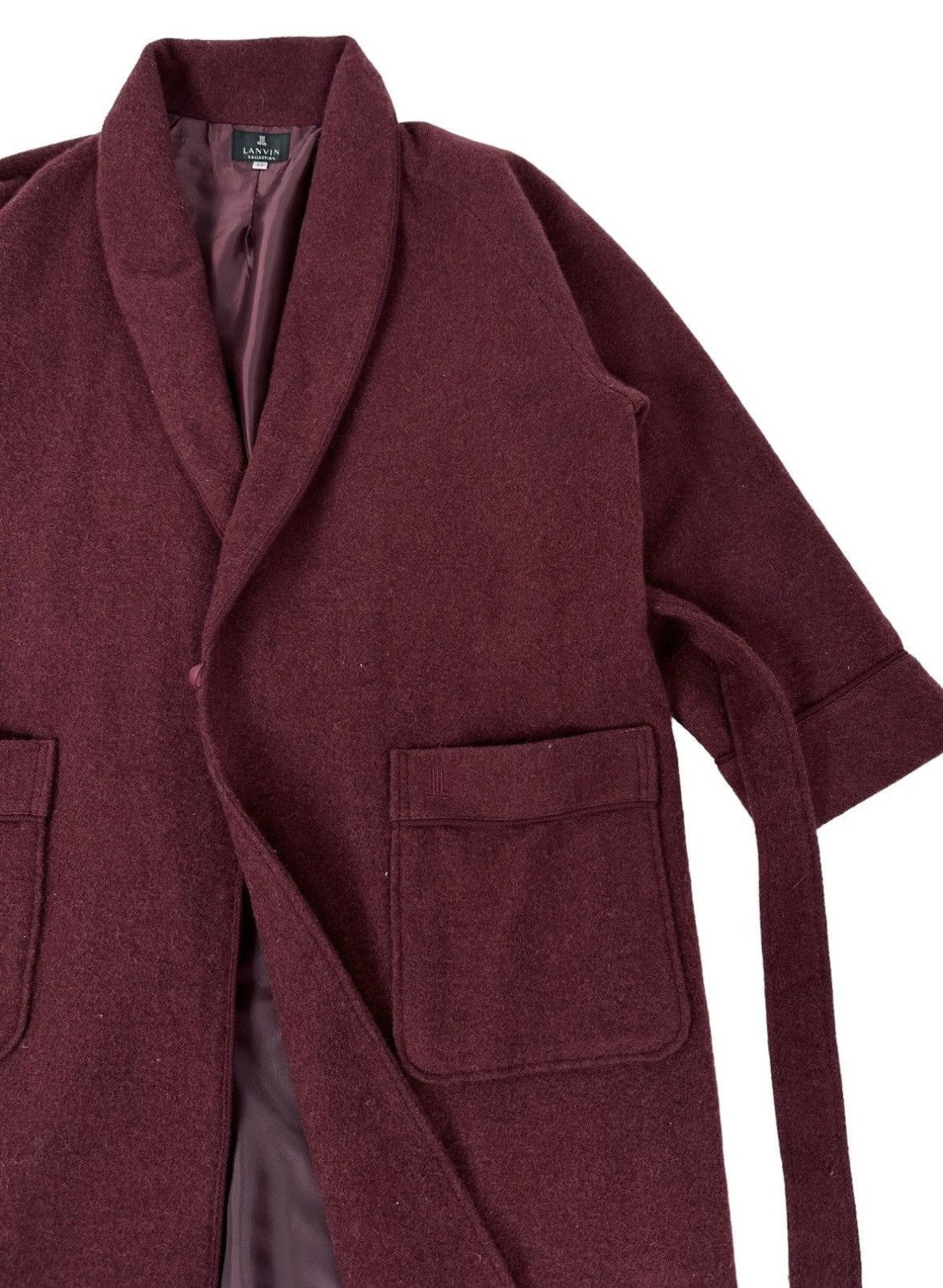 Lanvin Lanvin Burgundy Bathrobe Size US L / EU 52-54 / 3 - 5 Thumbnail