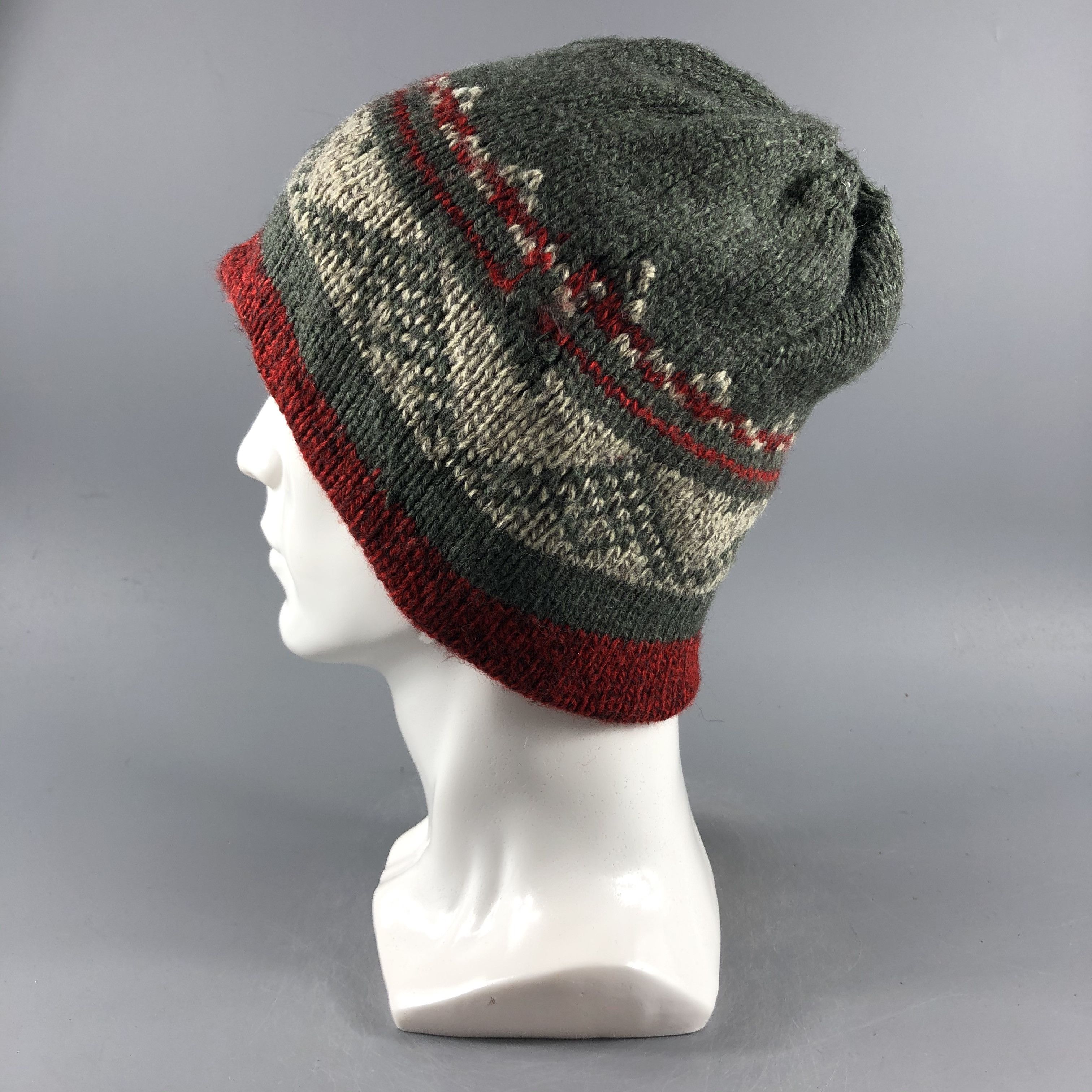 Japanese Brand × Vintage Sasquatch Fair Isle Beanie Snow Hat Snow Cap -D218 Size ONE SIZE - 1 Thumbnail