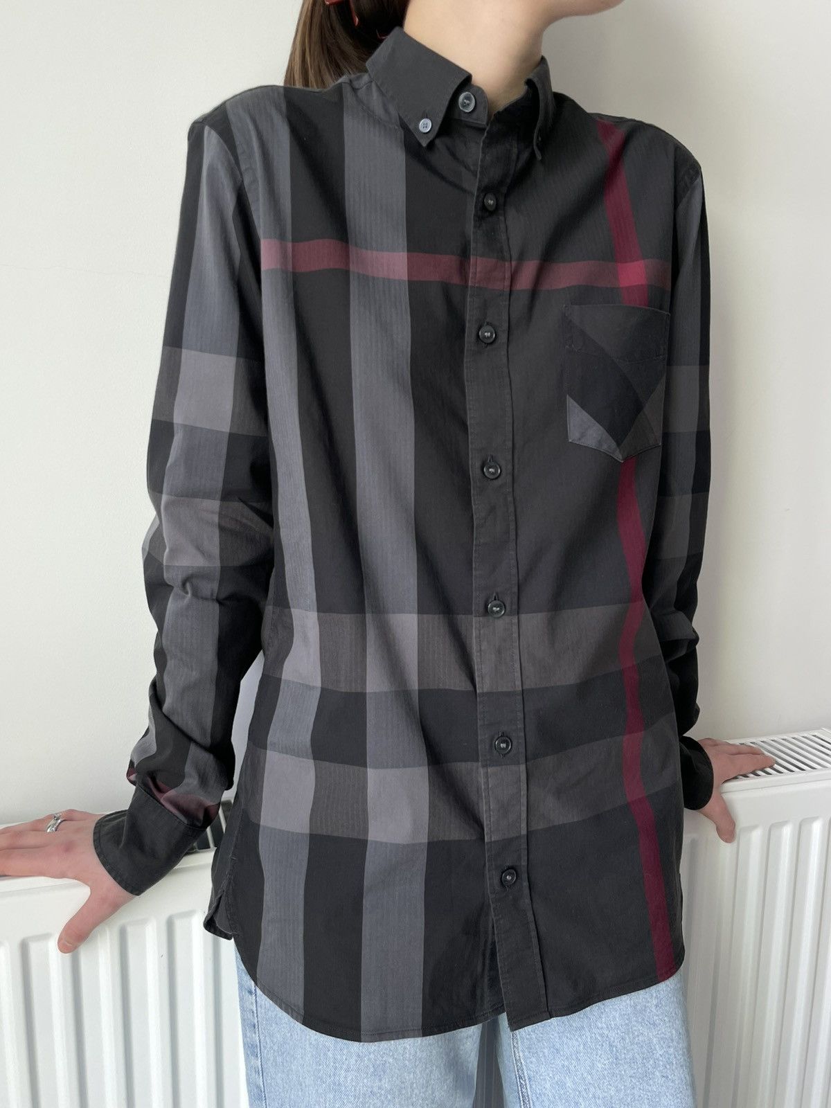 Burberry Burberry Nova Check Shirt Button Up Long Sleeve RARE Size S / US 4 / IT 40 - 1 Thumbnail