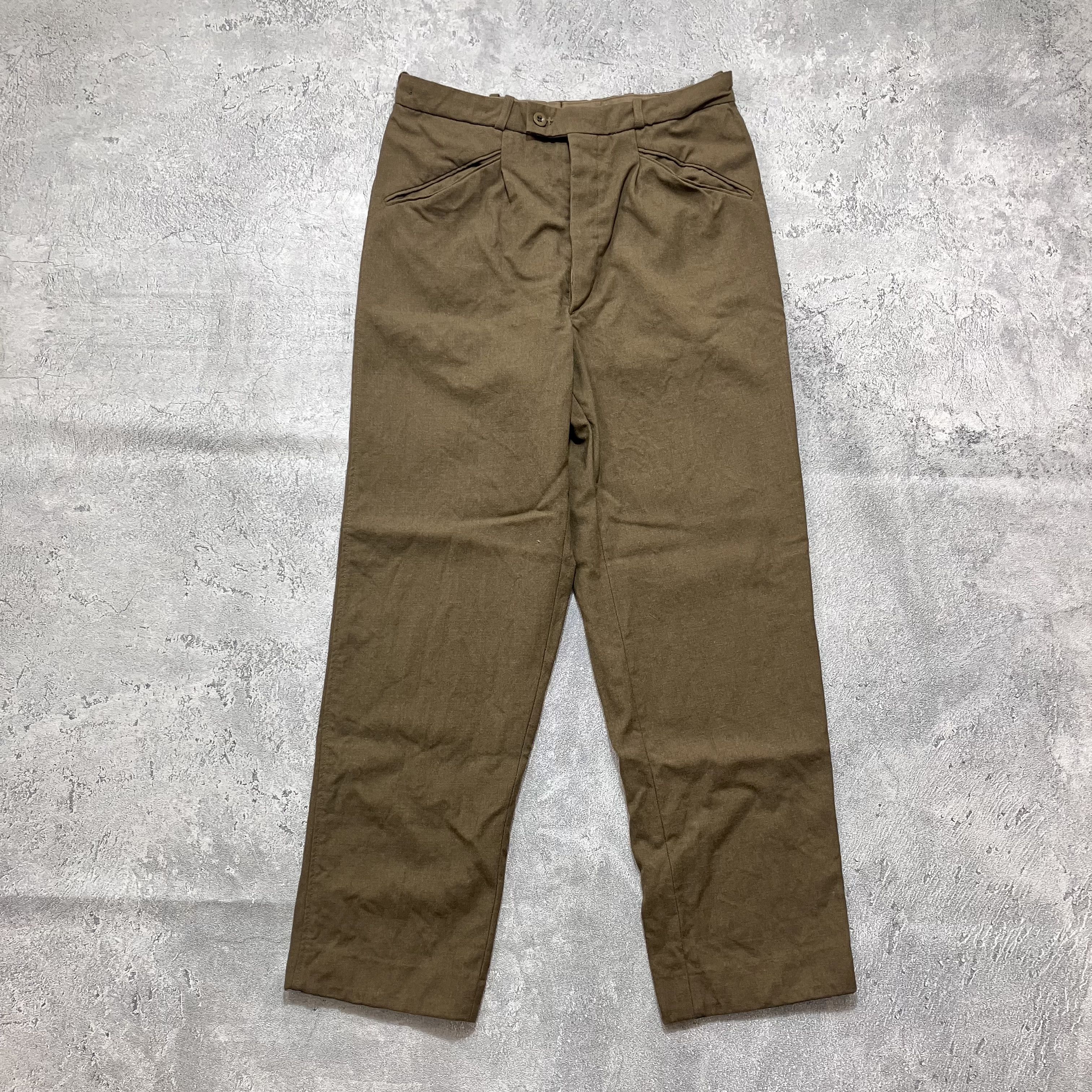 The Real McCoy's 1970's Vintage Belgian Army OG Battledress trousers Size US 33 - 1 Thumbnail