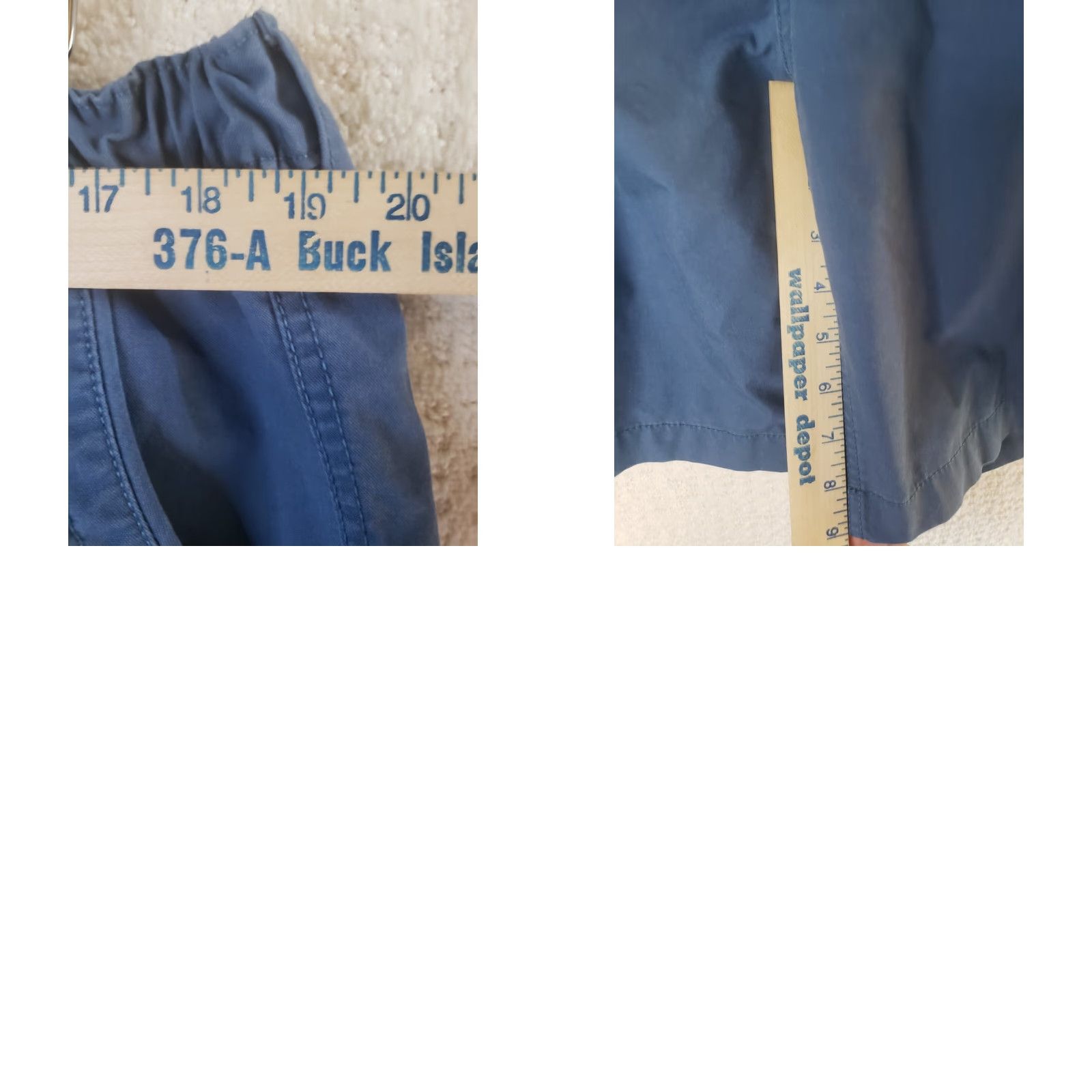 Savane Savane Cargo Shorts Blue Elastic Waist Cotton Outdoor Hiking Utility 40x9 Men Regular 40in Flat Front Pockets Size US 40 / EU 56 - 9 Thumbnail