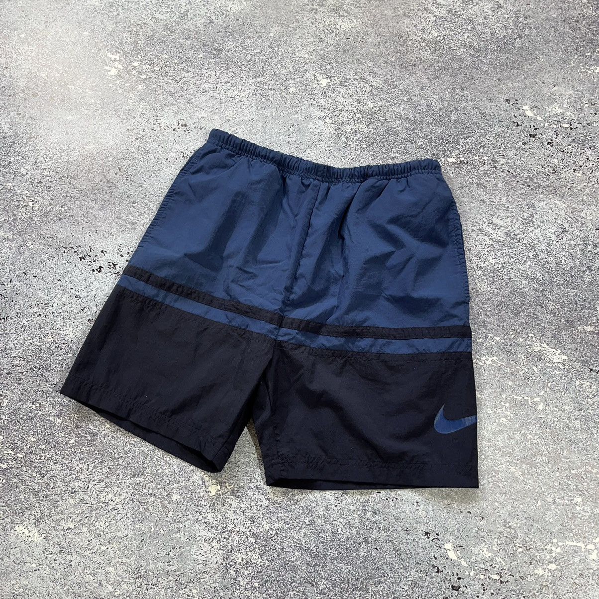 Nike × Vintage 90’s Nike Nylon Swoosh Logo Shorts Size US 30 / EU 46 - 4 Thumbnail