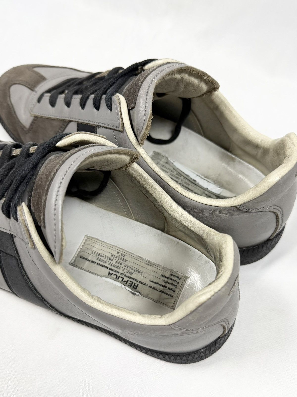 Maison Margiela 2010s Maison Margiela Two-Tone Grey Black GAT Replica Low Size US 8.5 / EU 41-42 - 6 Thumbnail