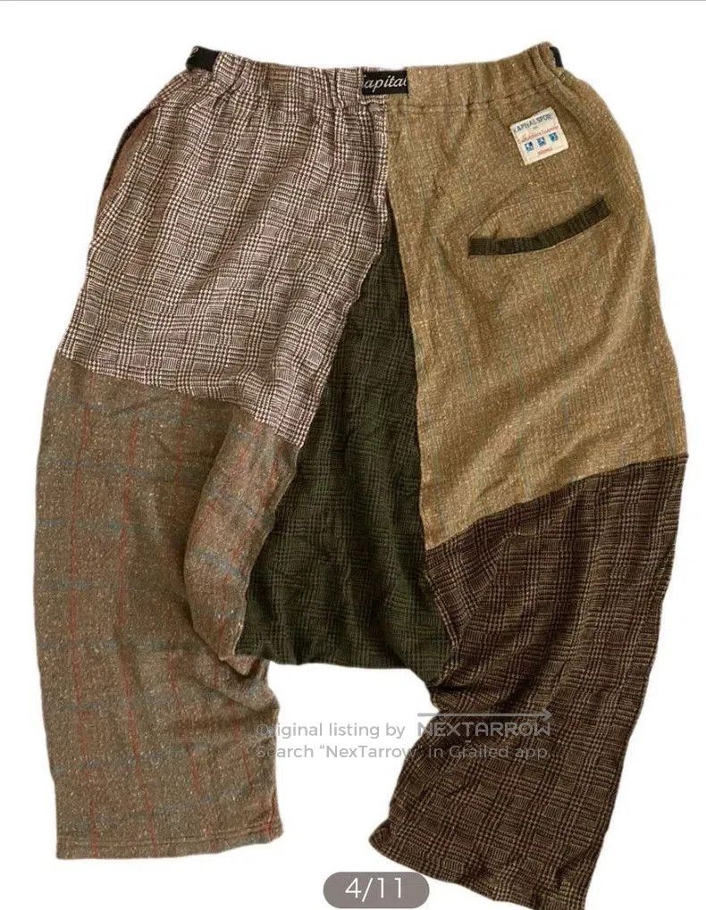 Kapital Kapital Vintage Patchwork Cotton Cropped Pants. Size US 30 / EU 46 - 4 Thumbnail
