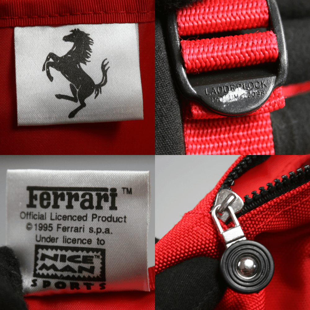 Ferrari 1995 Logo Small Y2K Backpack Vintage Size ONE SIZE - 9 Thumbnail