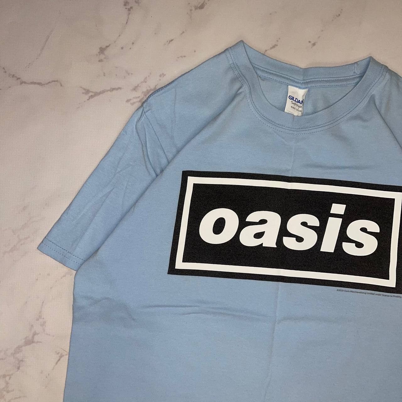 Vintage Oasis Classic Band Logo Blue T-Shirt Size Medium Size US M / EU 48-50 / 2 - 3 Thumbnail