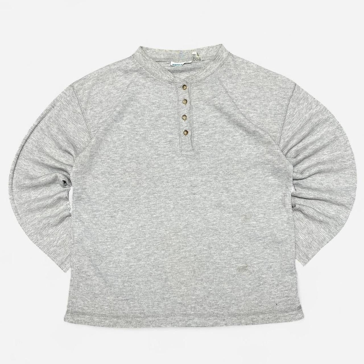 Other Vintage 90s spring harbour grey waffle knit Longsleeve Size US M / EU 48-50 / 2 - 1 Thumbnail