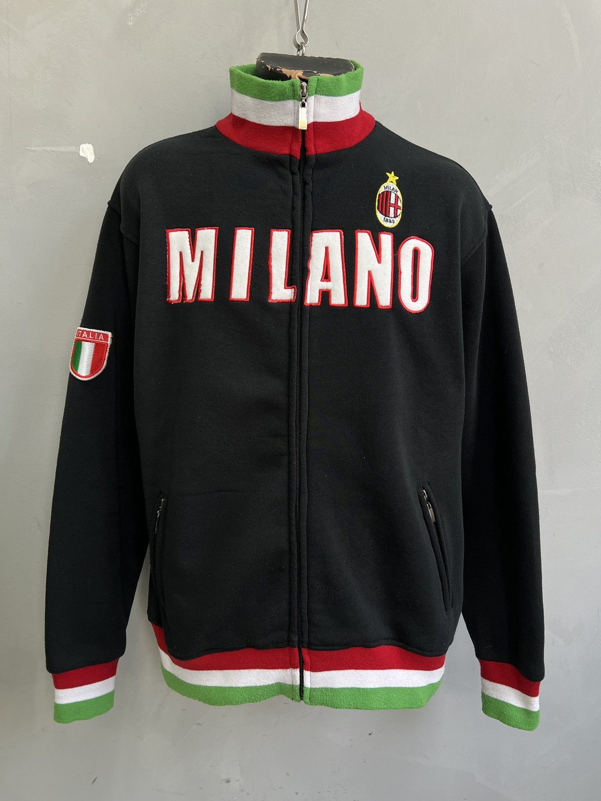 Adidas Adidas style retro blokecore AC Milan zip track sweatshirt Size US L / EU 52-54 / 3 - 1 Thumbnail