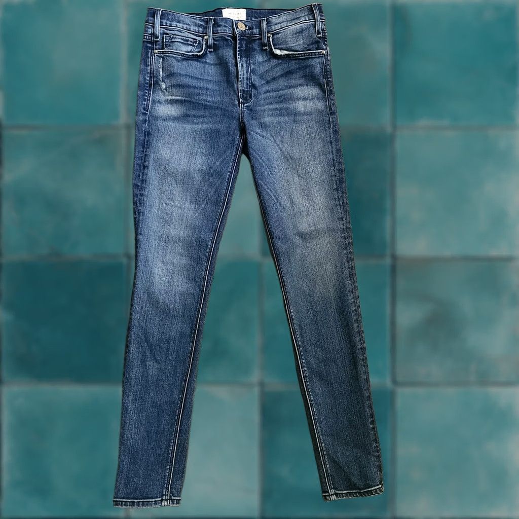 Denime McGuire Jeans Womens 28 Blue Size Skinny Stretch Denim Ankle Crop Size 28" / US 6 / IT 42 - 1 Thumbnail