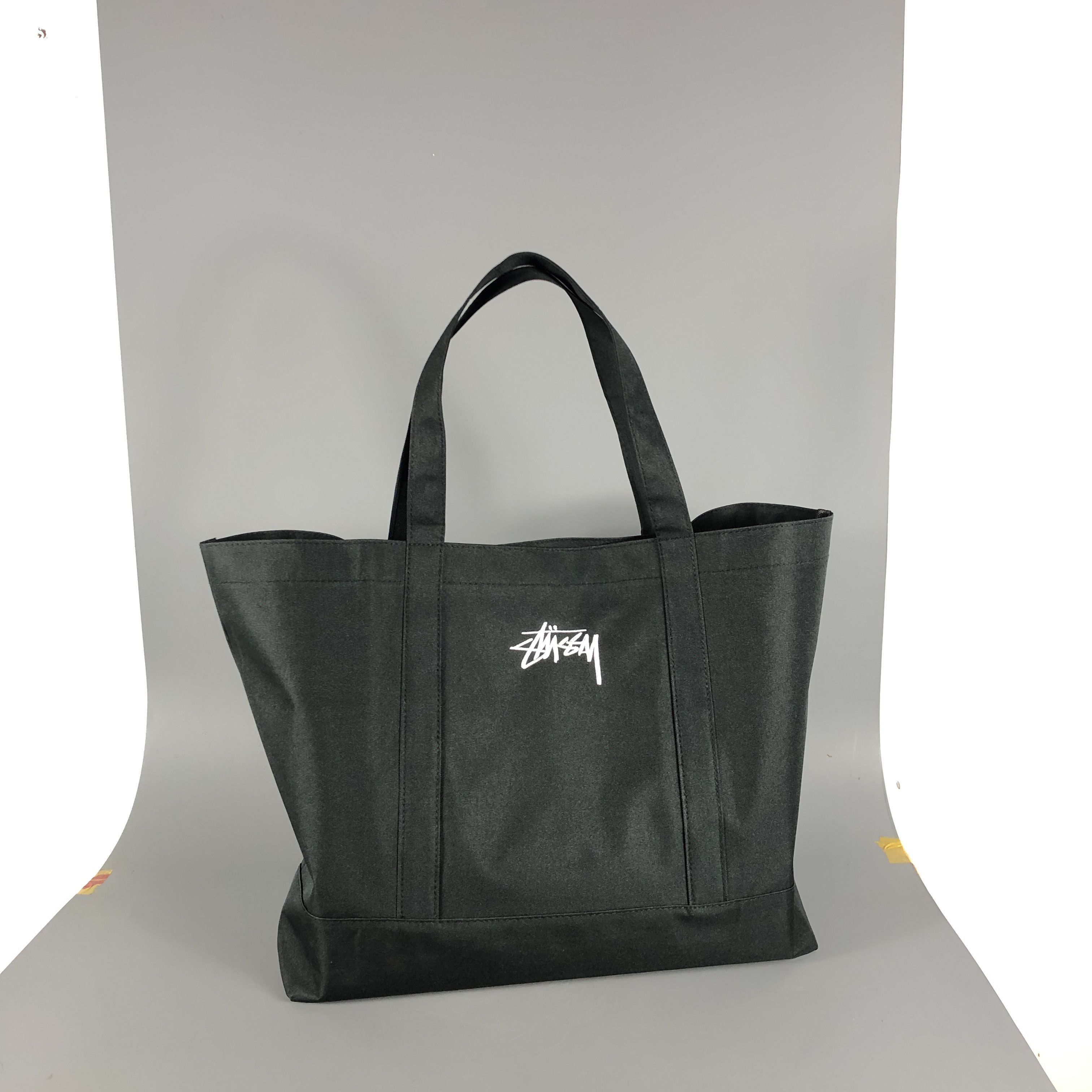 Stussy Bag Stock Tote Bag with Logo Embroidery Oversized