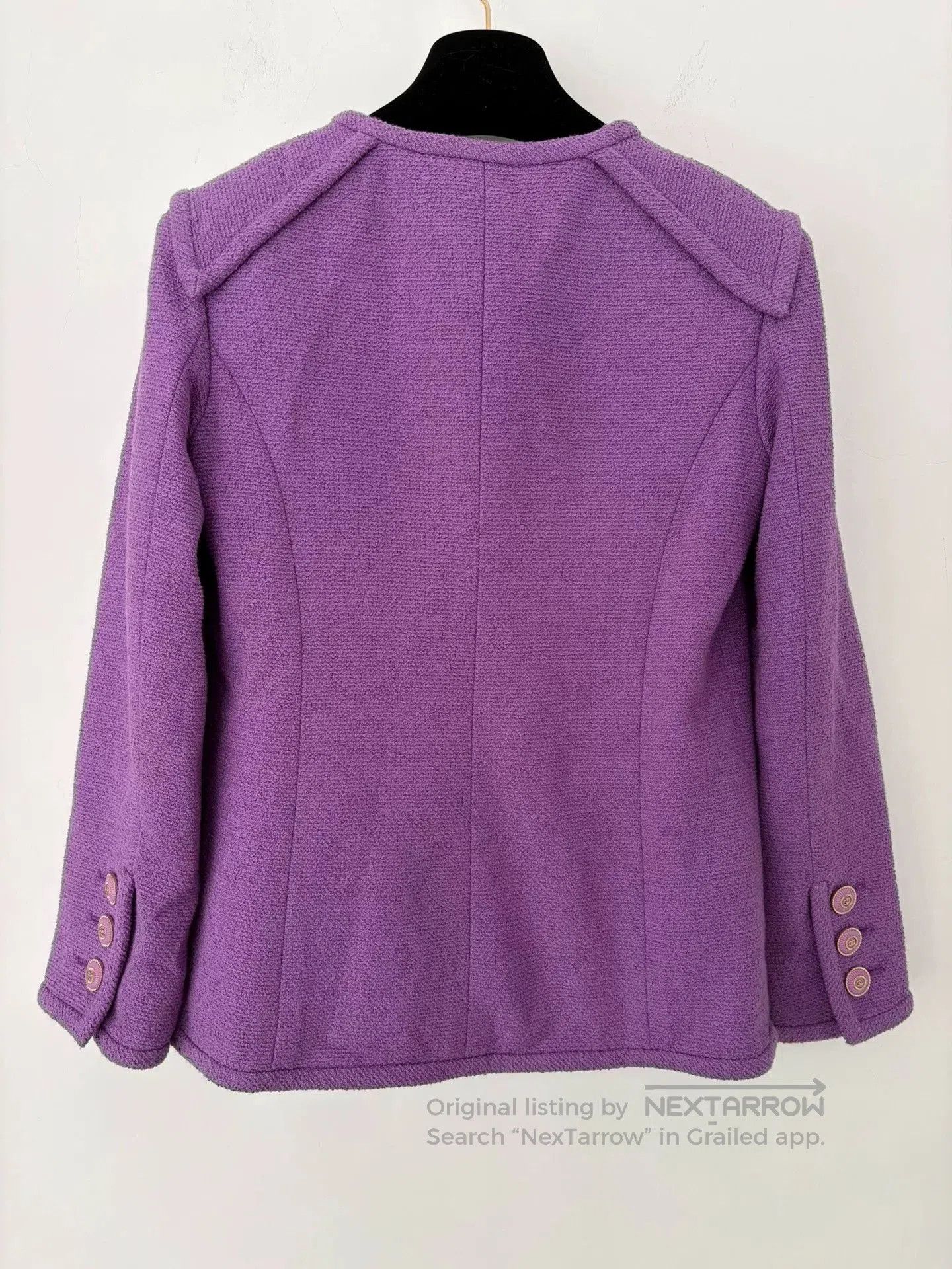 Chanel Chanel 20C Purple Tweed Jacket 34. Size US XS / EU 42 / 0 - 2 Thumbnail
