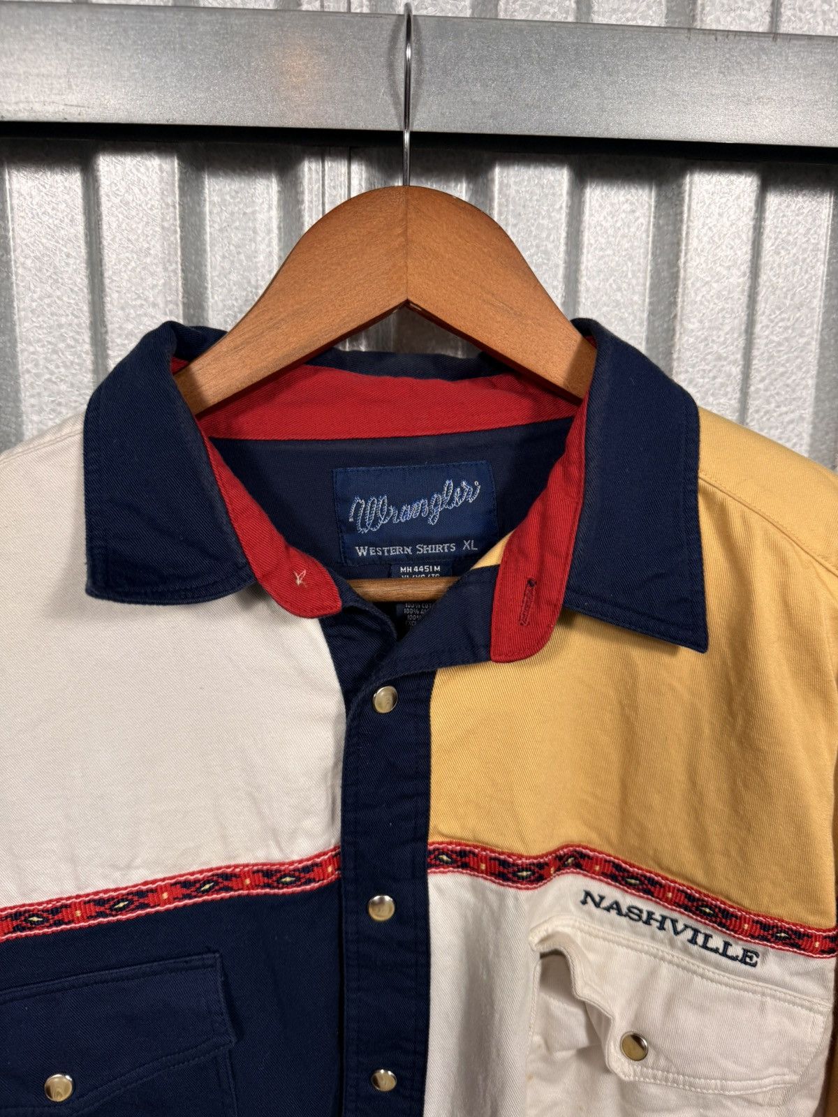 Wrangler 90s Vintage Wrangler Nashville Western Pearl Snap Shirt Size US XL / EU 56 / 4 - 9 Thumbnail