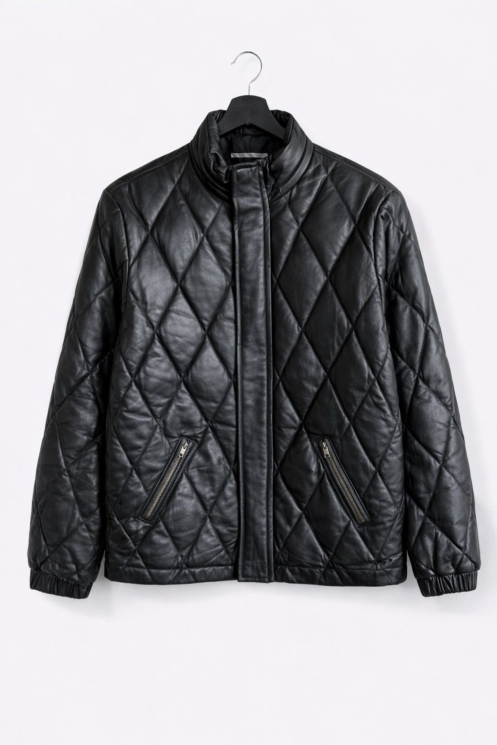 Redmoon Redmoon Quilted Leather Jacket Black Japanese Leather Size US S / EU 44-46 / 1 - 1 Thumbnail