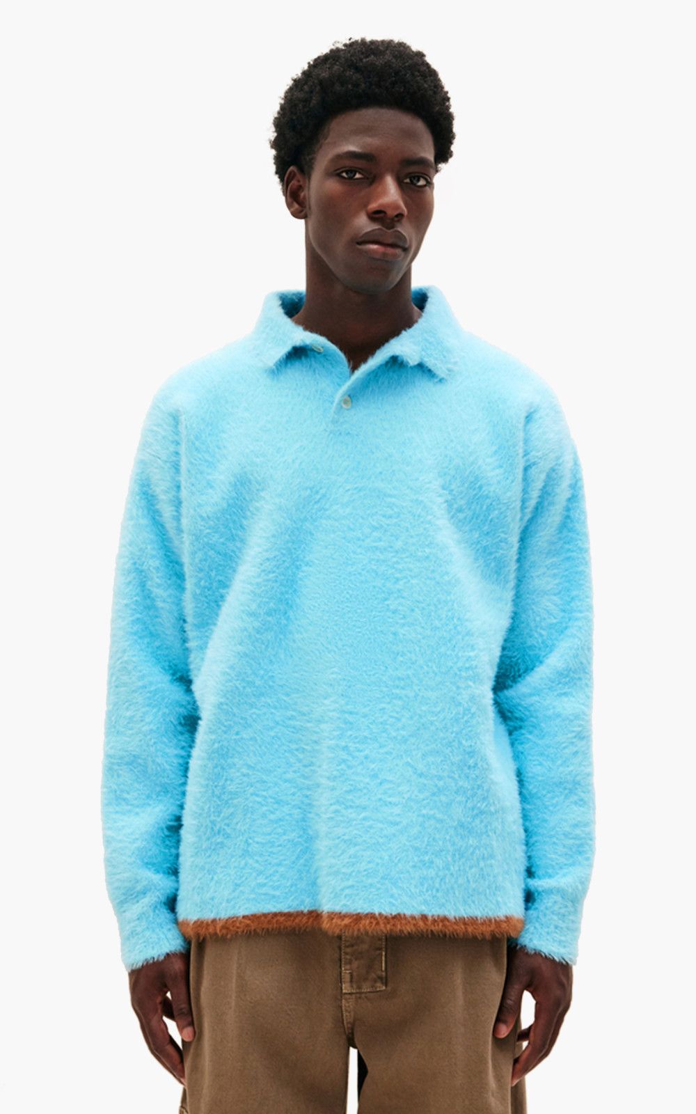 Jacquemus o1mle0625 La Polo Neve Sweater in Blue Size US XS / EU 42 / 0 - 4 Thumbnail