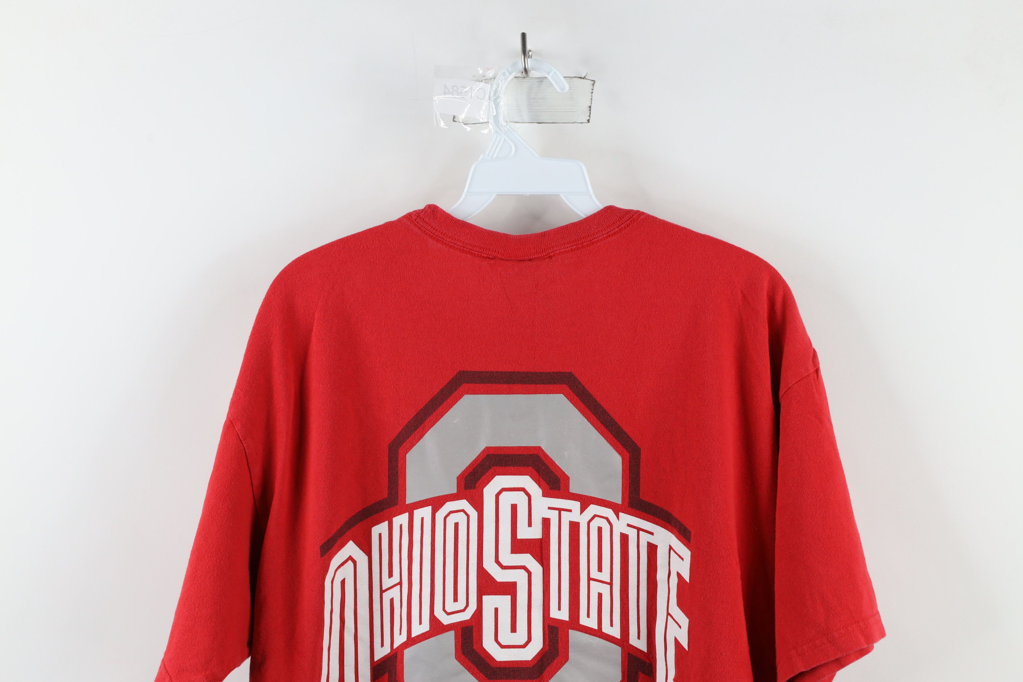 Nike × Vintage Vintage Nike Swoosh Dot the I Ohio State University T-Shirt Size US L / EU 52-54 / 3 - 10 Thumbnail