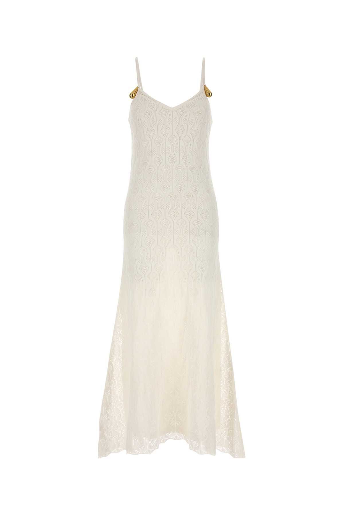 Bottega Veneta White Lace Dress Size M / US 6-8 / IT 42-44 - 1 Thumbnail