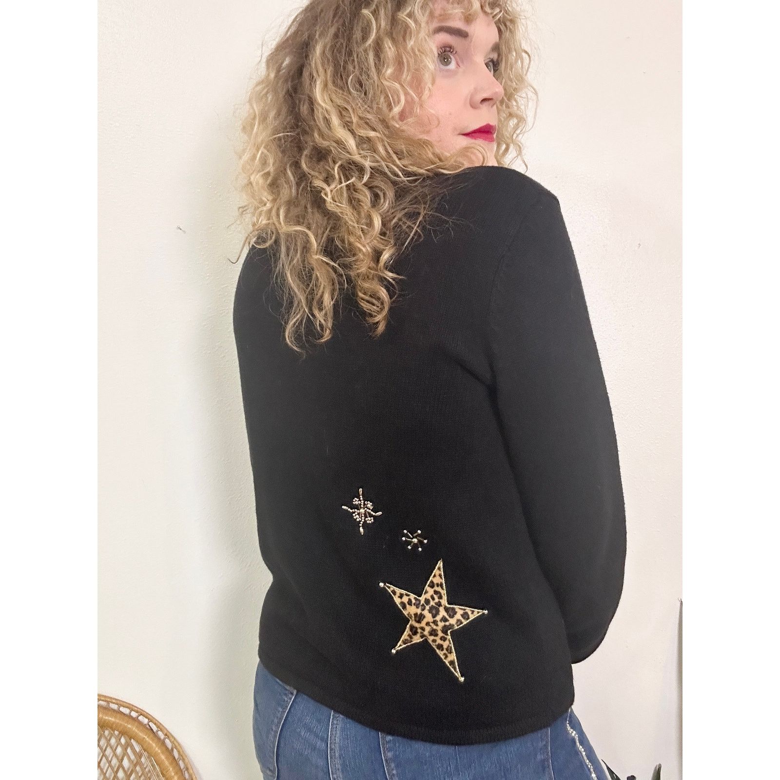 Other Y2K Animal Print Christmas Cardigan size Large Size L / US 10 / IT 46 - 3 Thumbnail