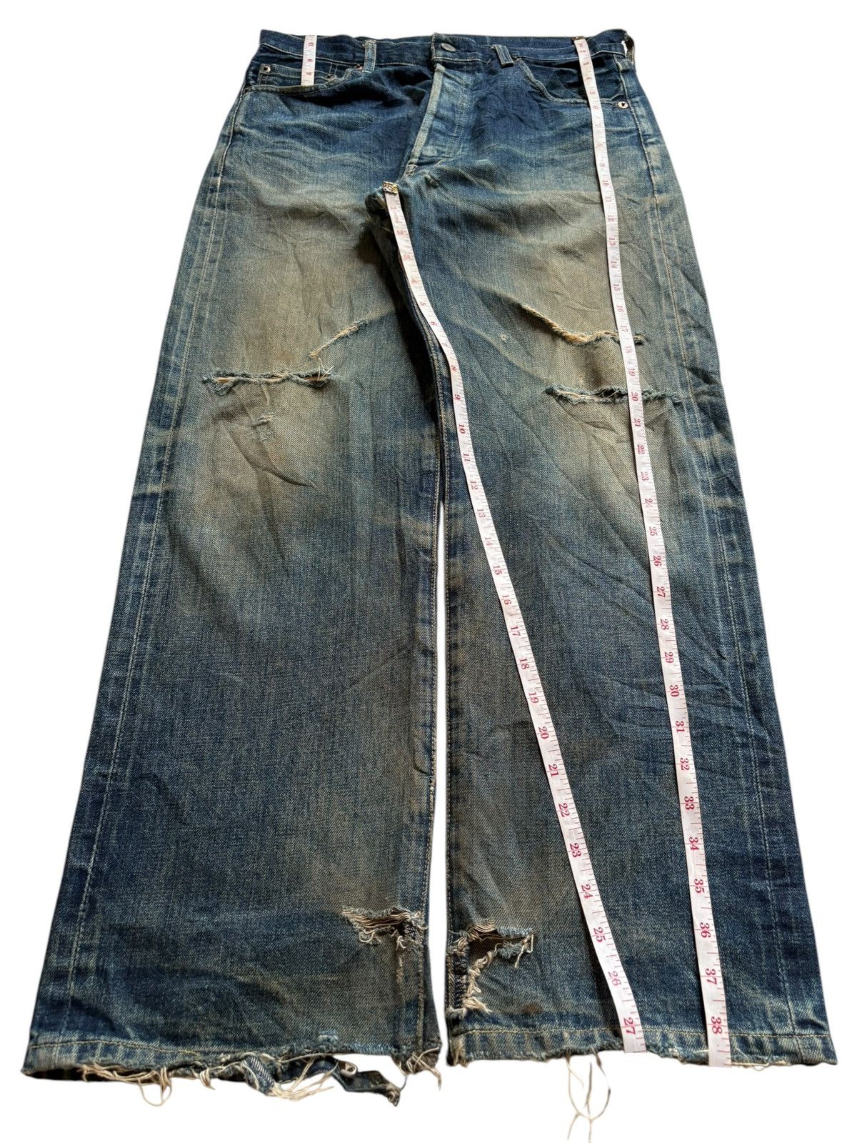 Levi's Vintage 80s Levis 503 BXX Big E Distressed Baggy Jean Size US 31 - 15 Thumbnail