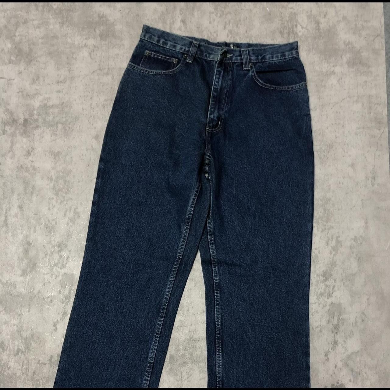 Other L? Dark blue vintage 90s straight leg jeans #grunge Size US 34 / EU 50 - 1 Thumbnail